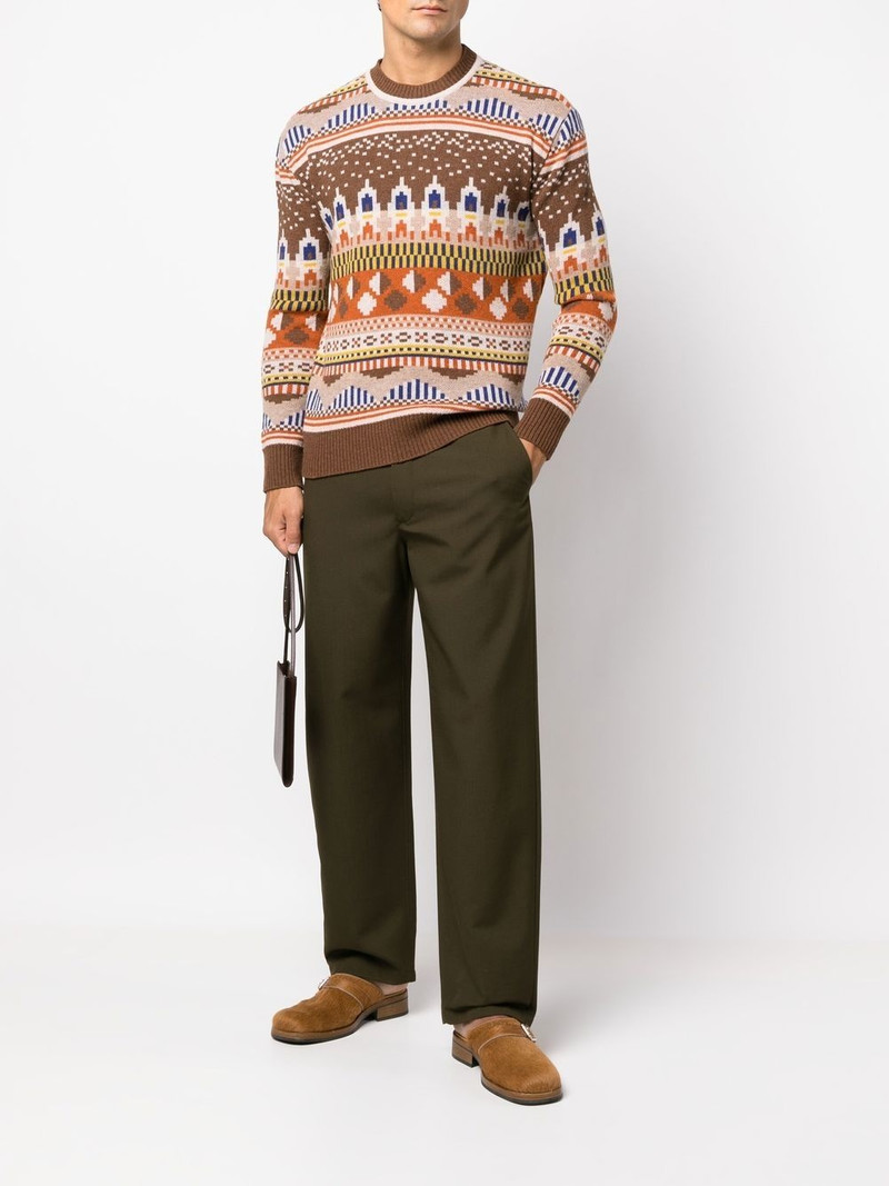 HENRIK VIBSKOV intarsia-knit design jumper outlook
