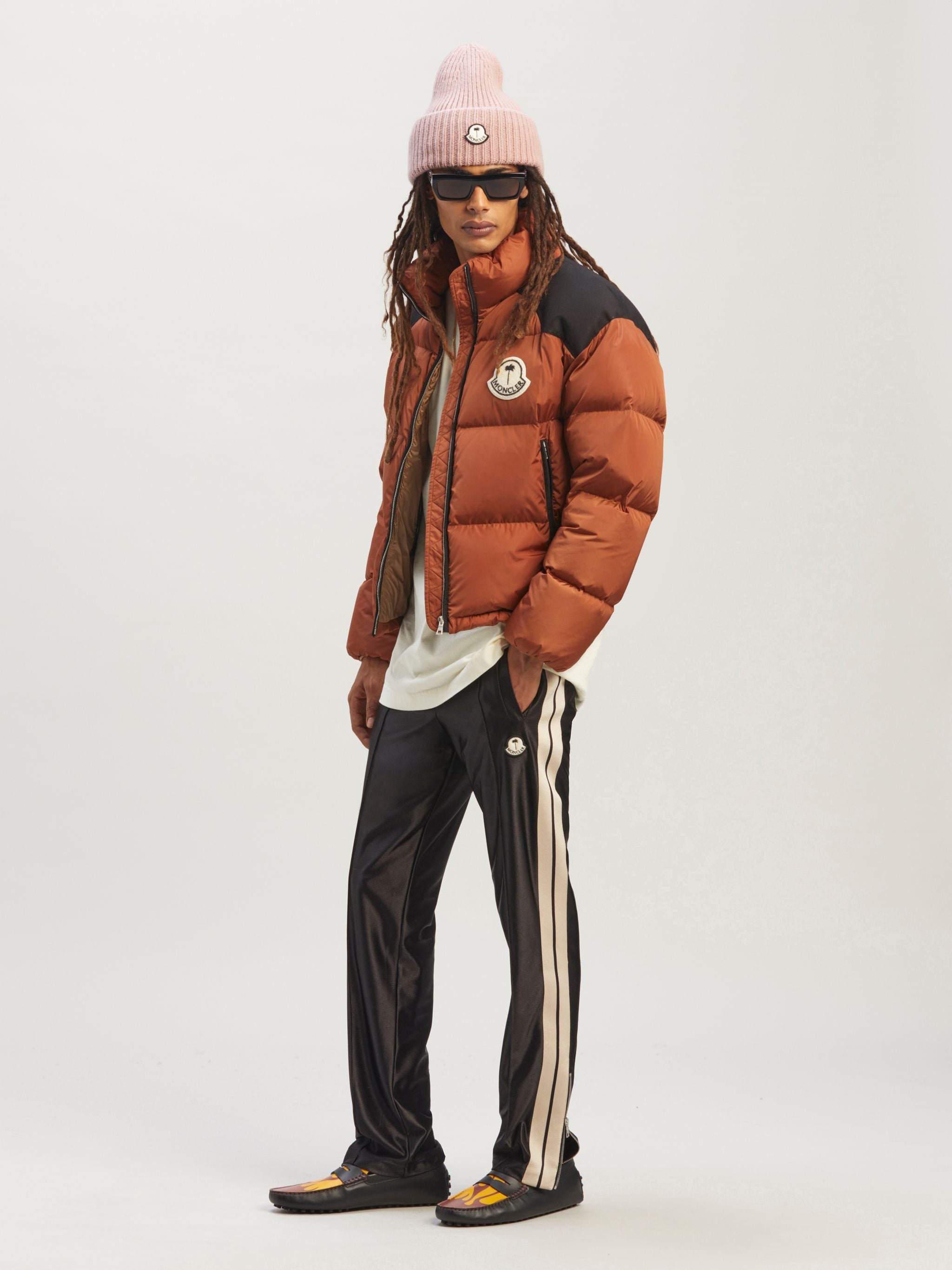 8 MONCLER PALM ANGELS TRACK PANTS - 3