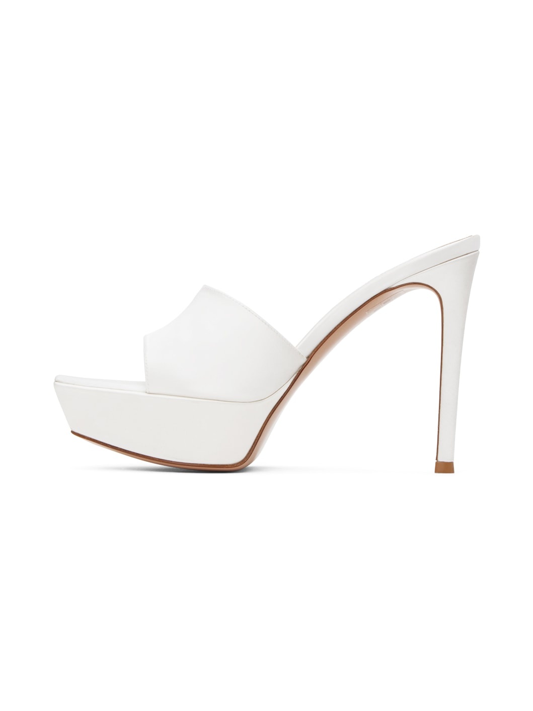 SSENSE Exclusive White Heeled Sandals - 3