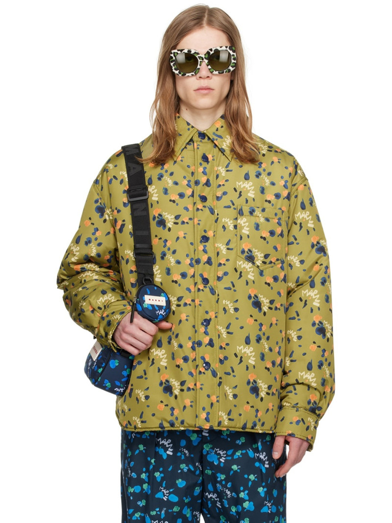 DRIPPING QUILTED OVERSHIRT 재킷 (LEAF 녹색) - 1