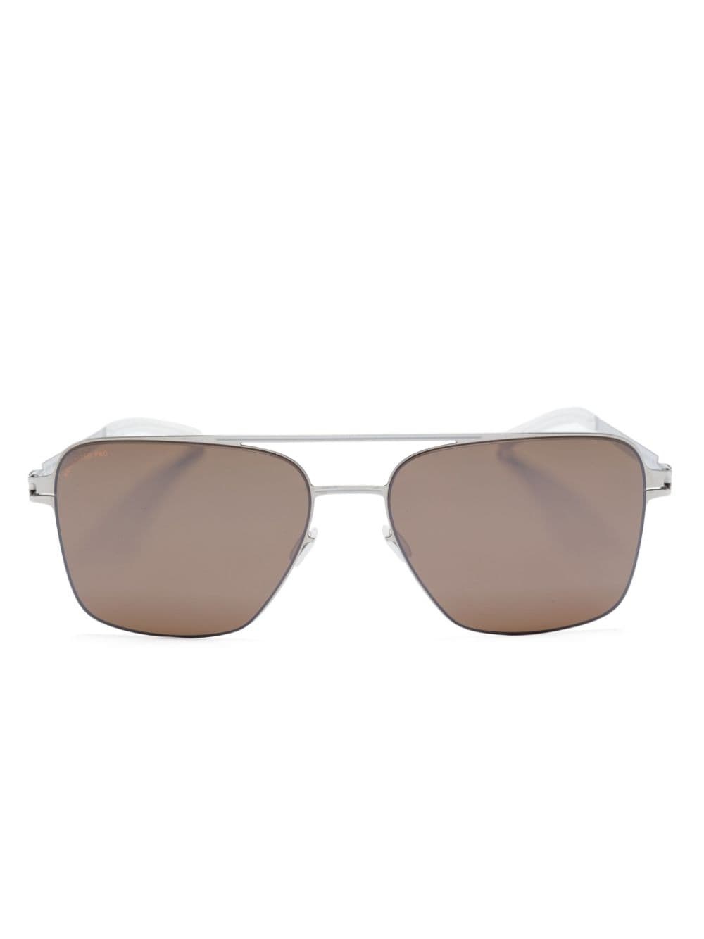 pilot-frame double-bridge sunglasses - 1