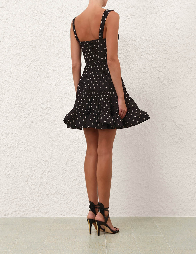 PLEATED DRAPED MINI DRESS 4