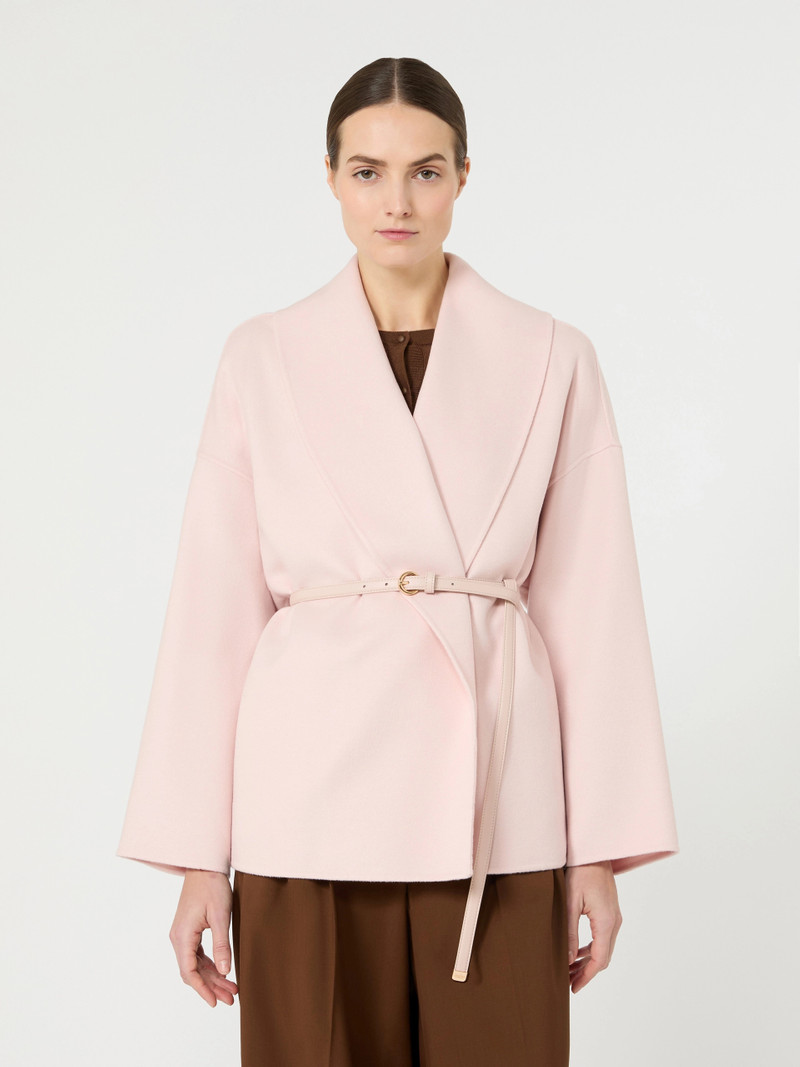 SUGHERO Wool, cashmere and silk robe coat - PINK 3