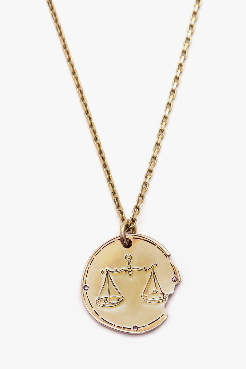Libra Zodiac Necklace 1