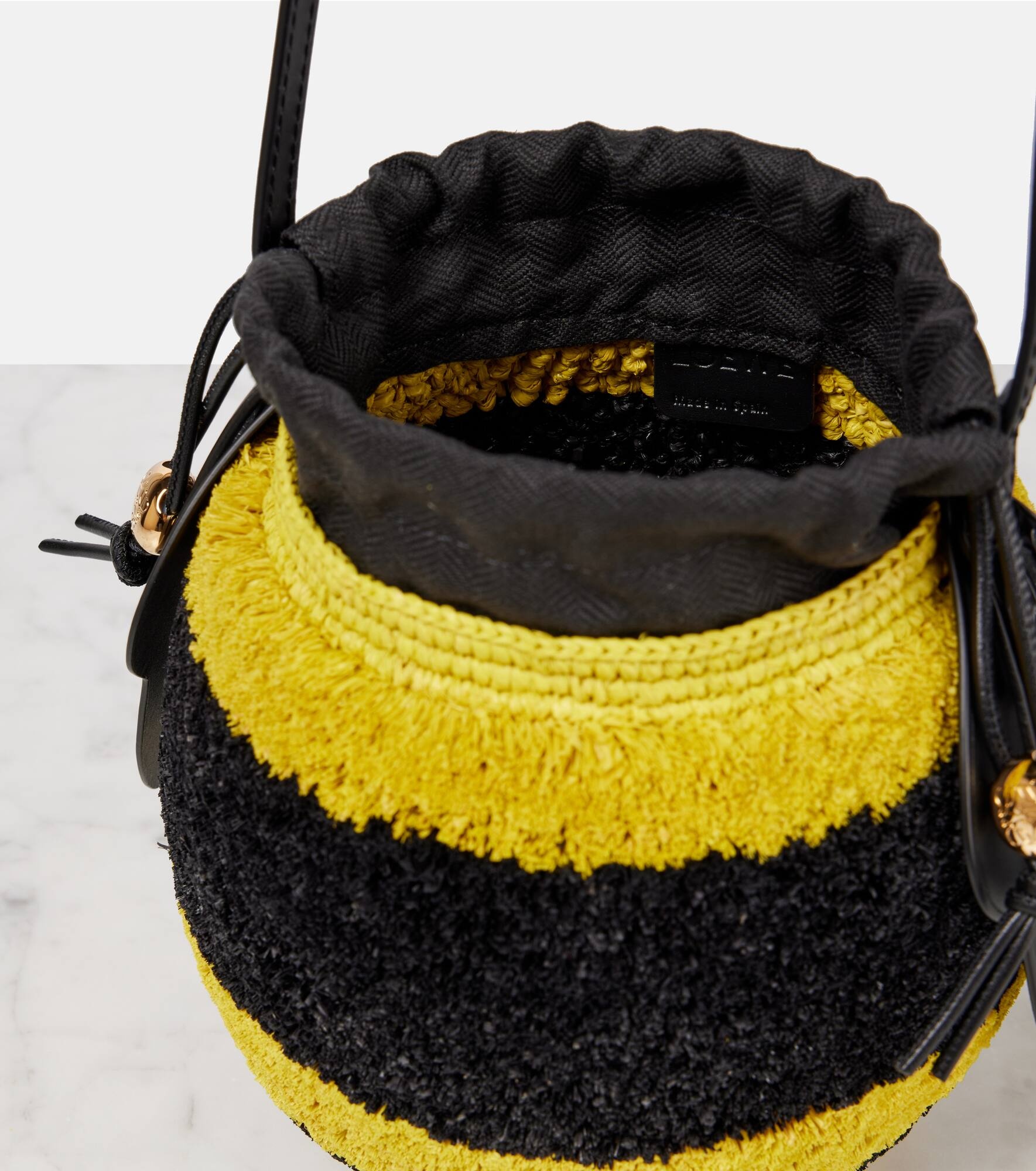 Paula's Ibiza Bee raffia crossbody bag - 3