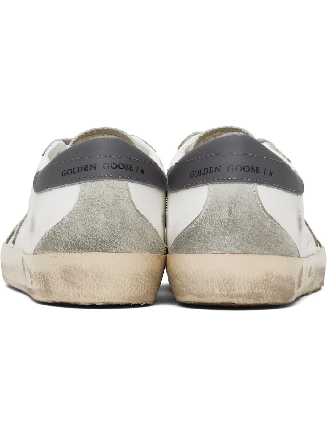 White & Gray Super-Star Classic Sneakers - 2
