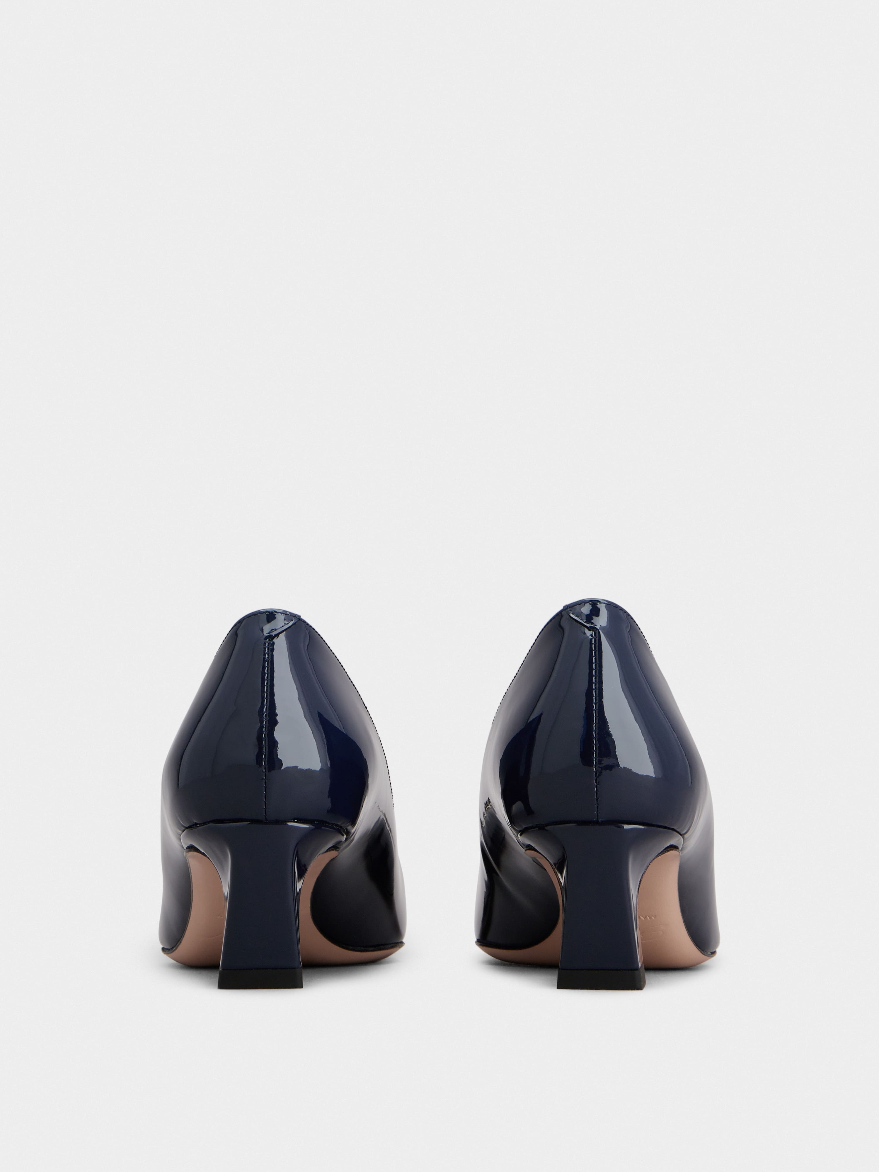 Trompette Metal Buckle Pumps in Patent Leather - 5