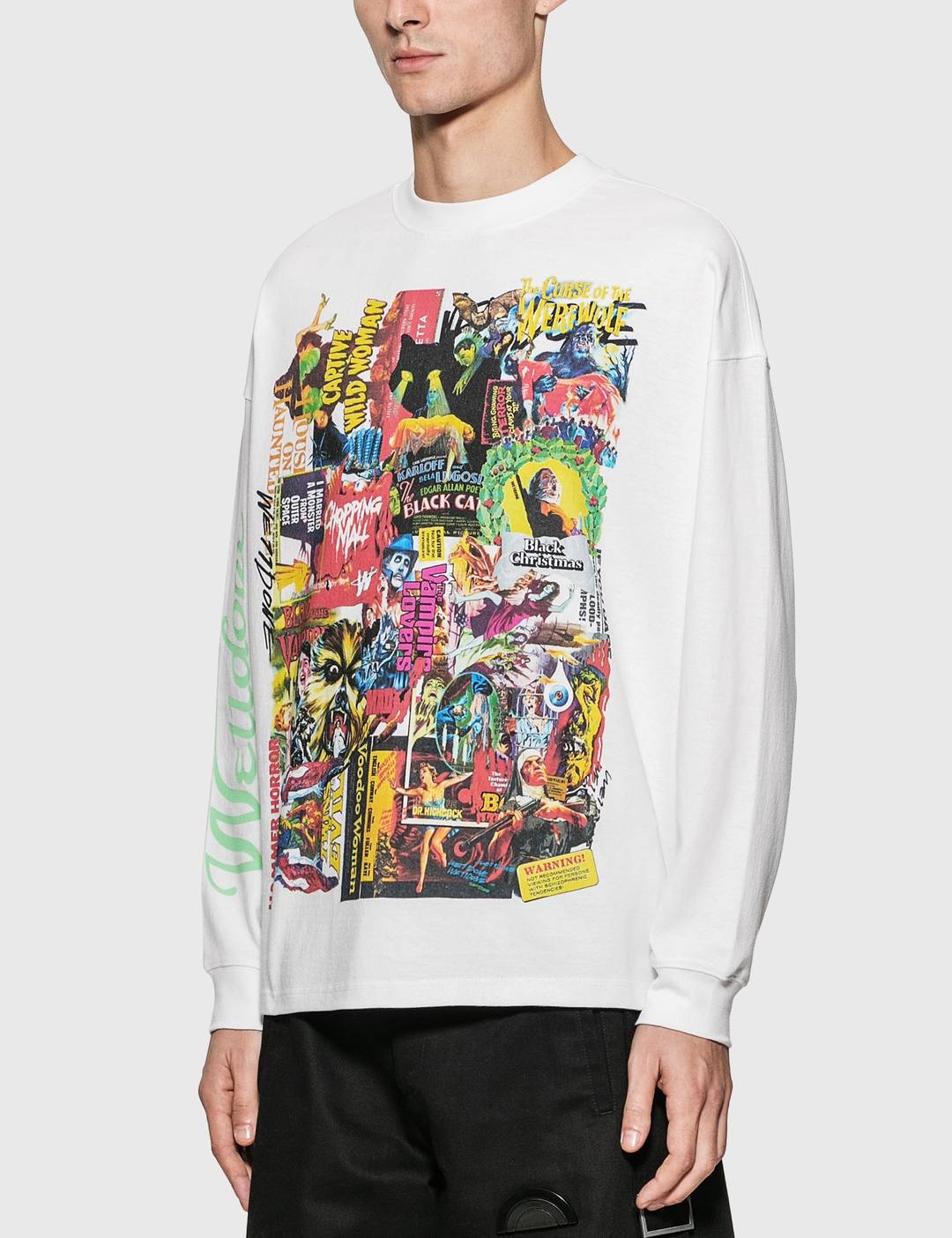 Horror Collage Long Sleeve T-Shirt - 2