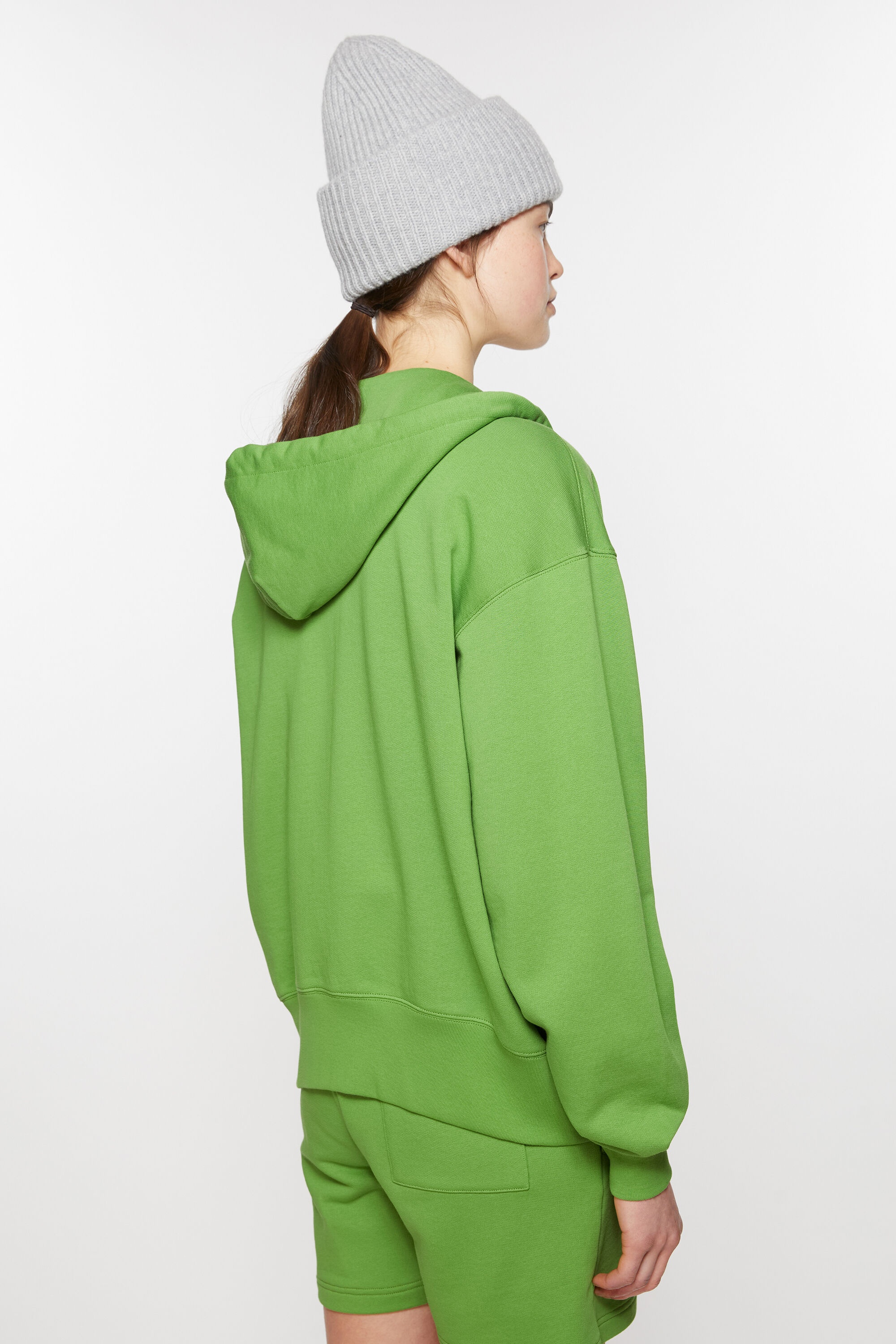 Hooded zip sweater - Herb green - 3