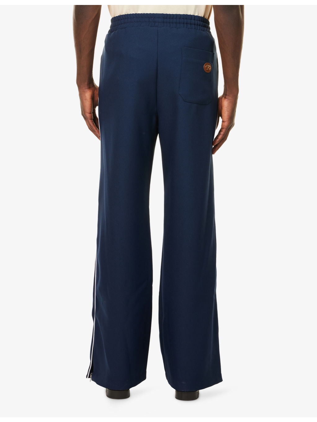 Monogram Straight-Leg Woven Jogging Bottoms - 4
