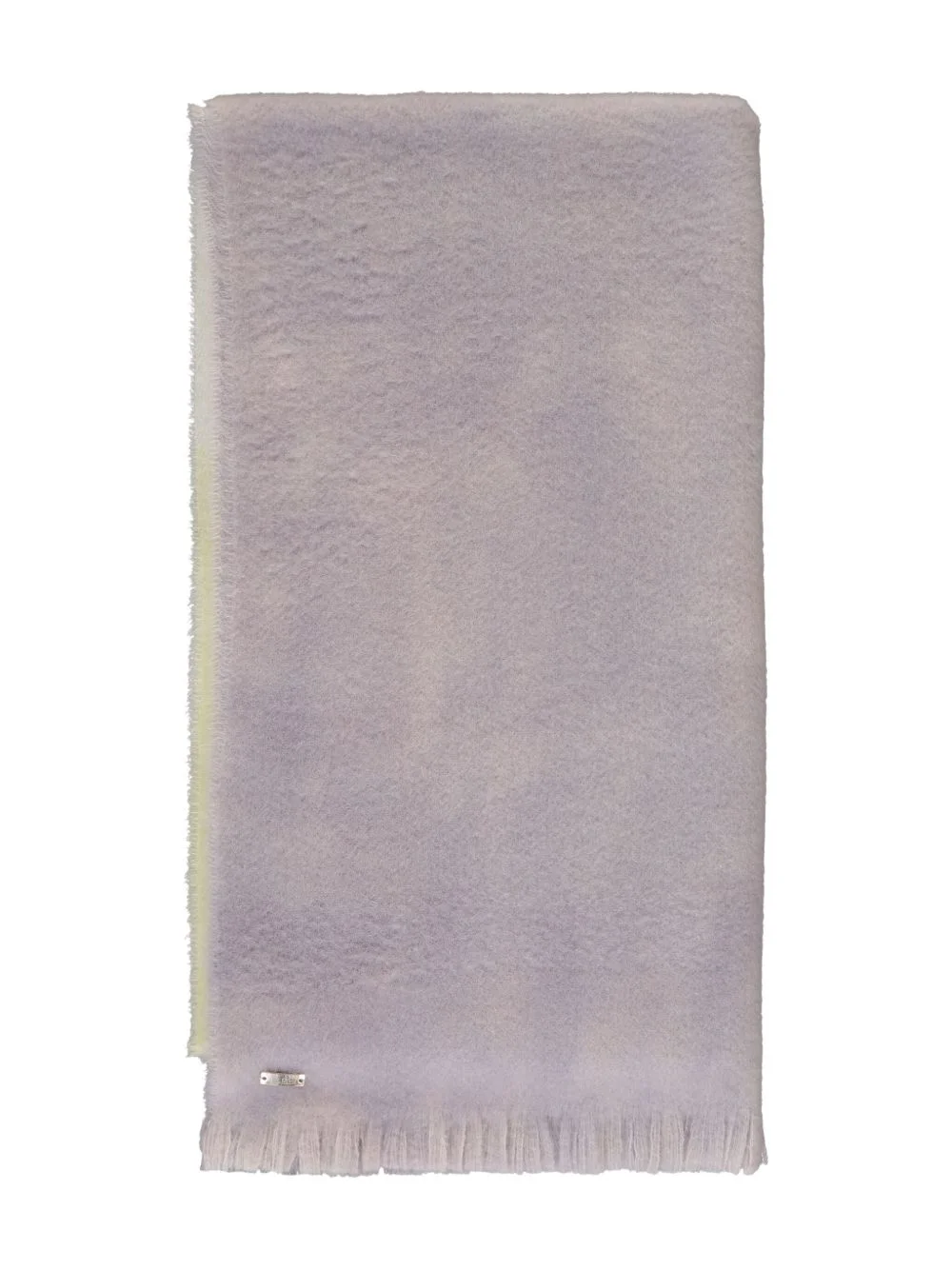 fringed wool scarf - 1