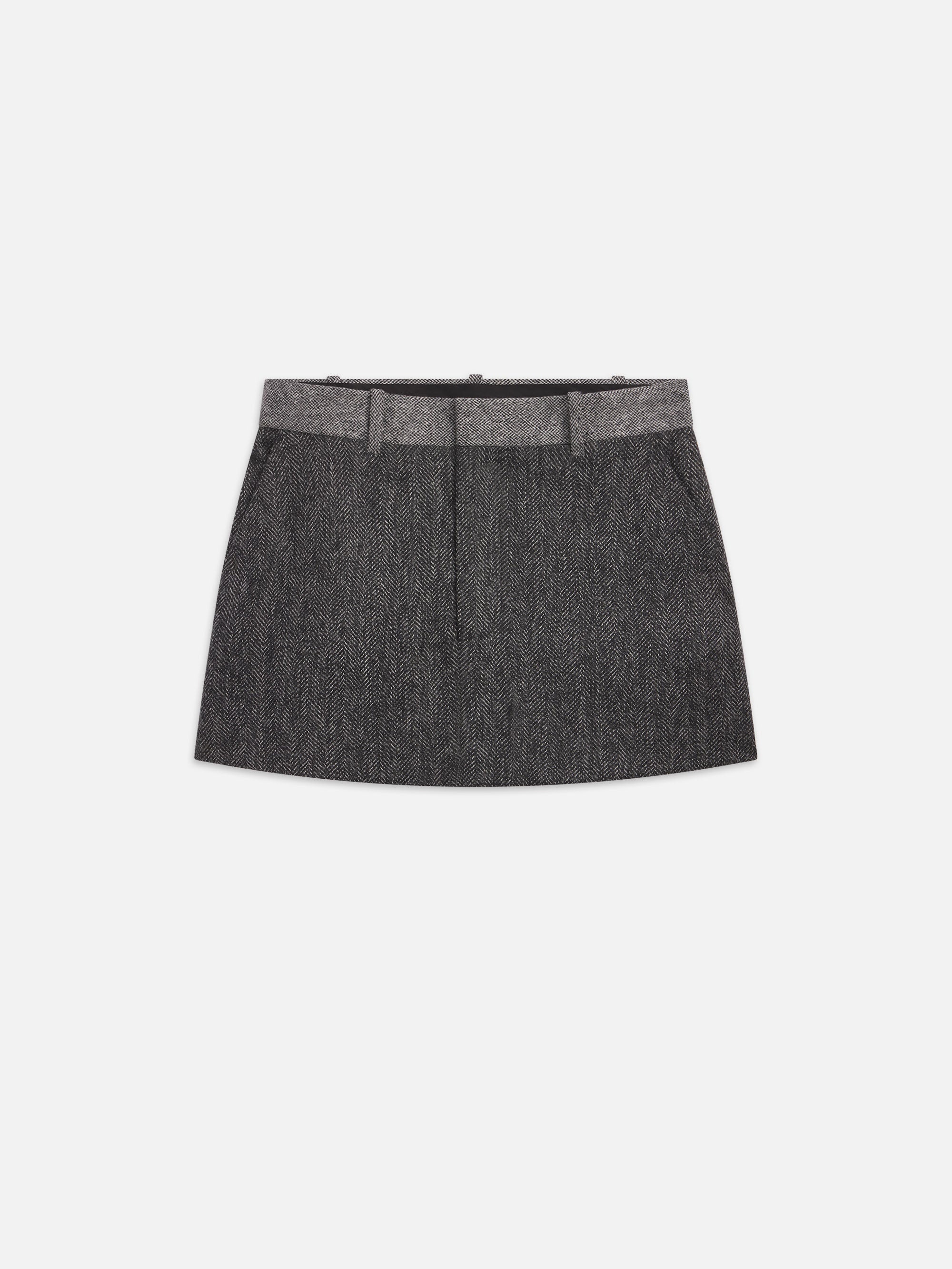 Tweed Suiting Skirt in Check Multi - 1