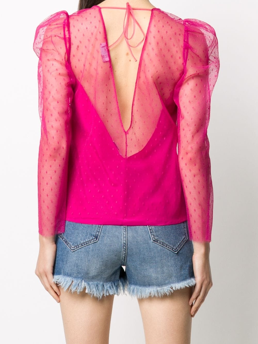 point d'esprit layered blouse - 4