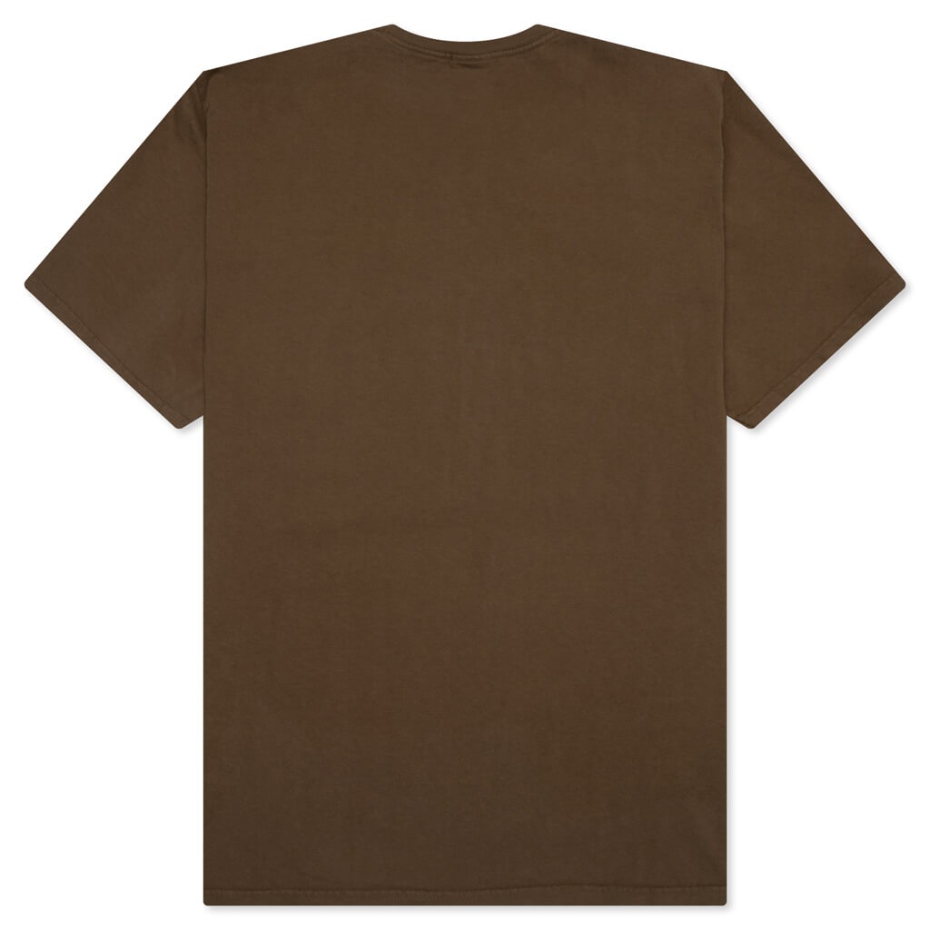 STUSSY INTERNATIONAL PIGMENT DYED TEE - BROWN - 2