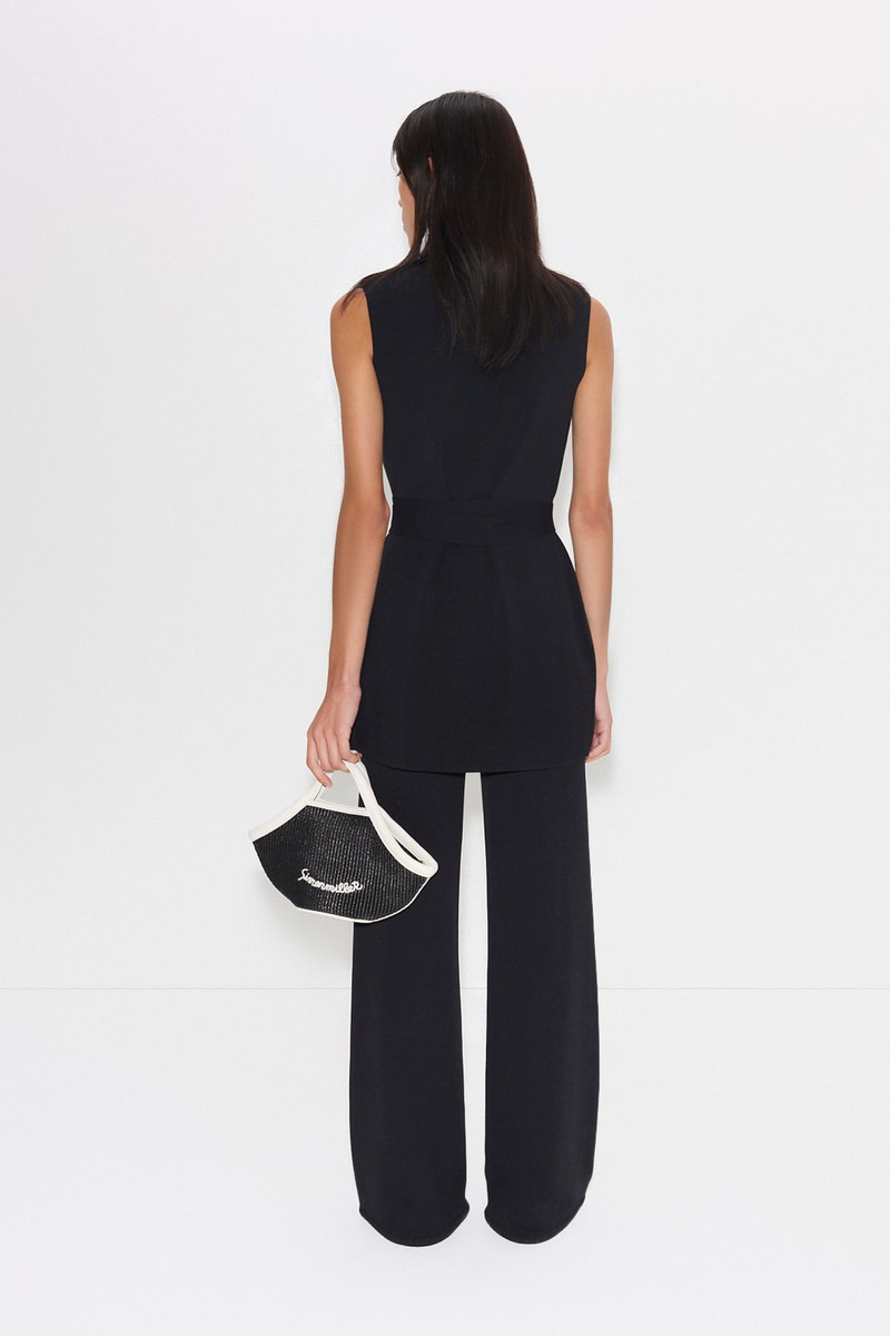 Knits By Zaca Knit Mini Dress in Black 4