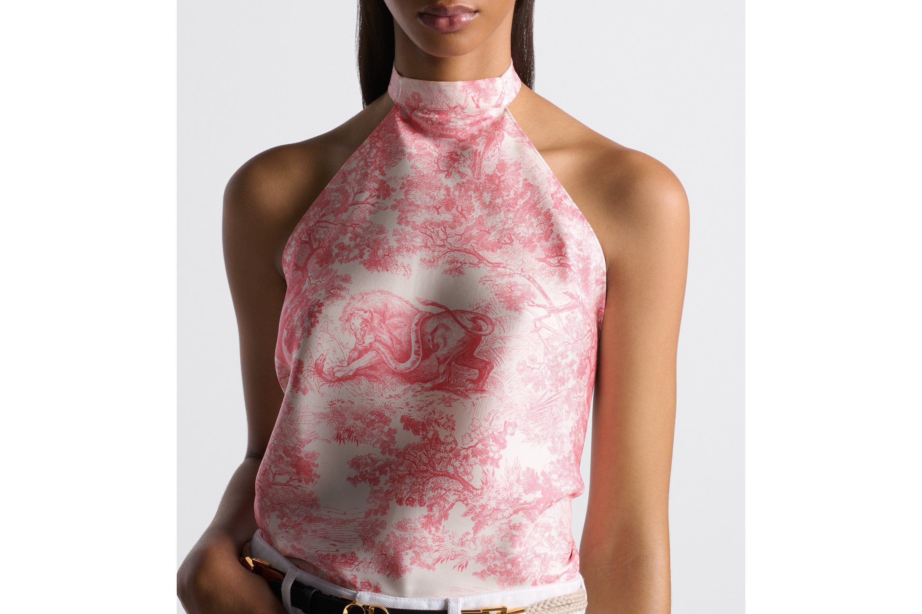 Dioriviera Toile de Jouy Sauvage Dior Silk Top - 4