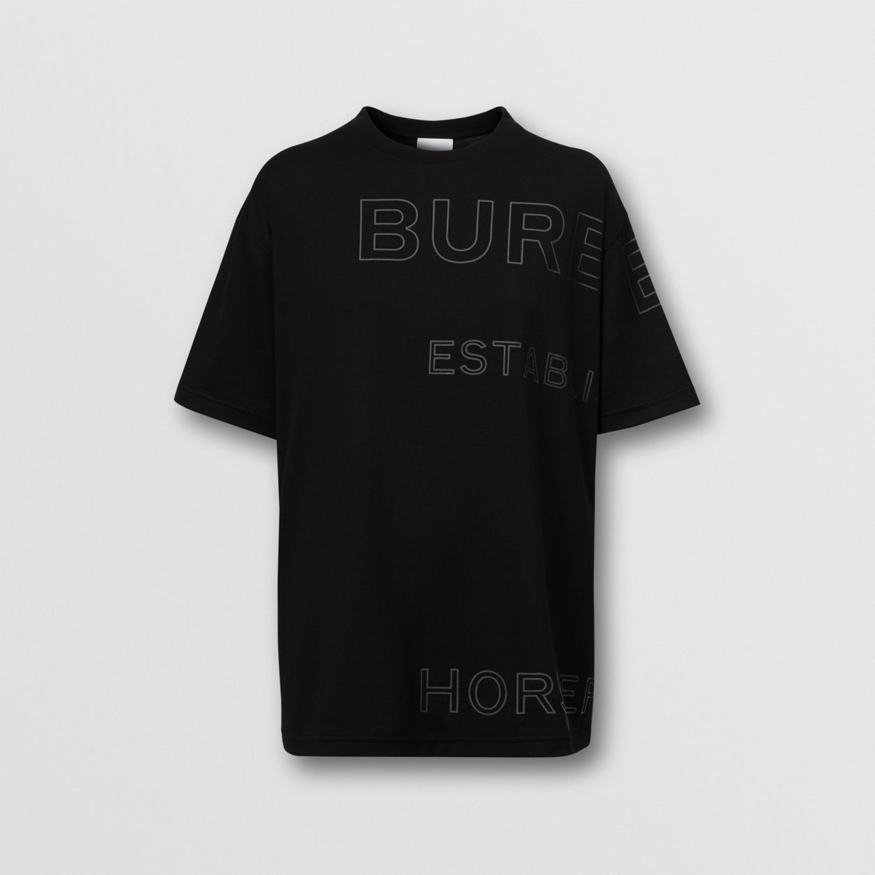 Horseferry Print Cotton Oversized T-shirt - 1