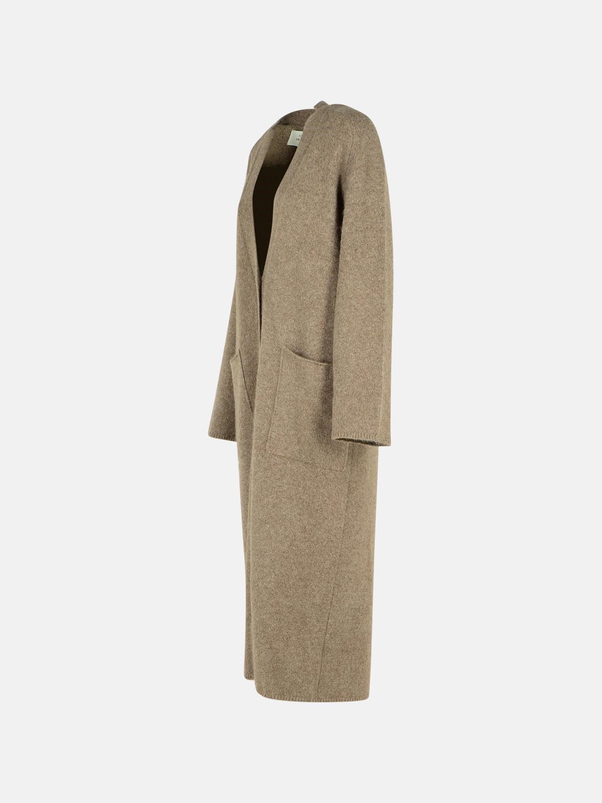 WOOL BLEND CENERE MELANGE CARDIGAN - 2