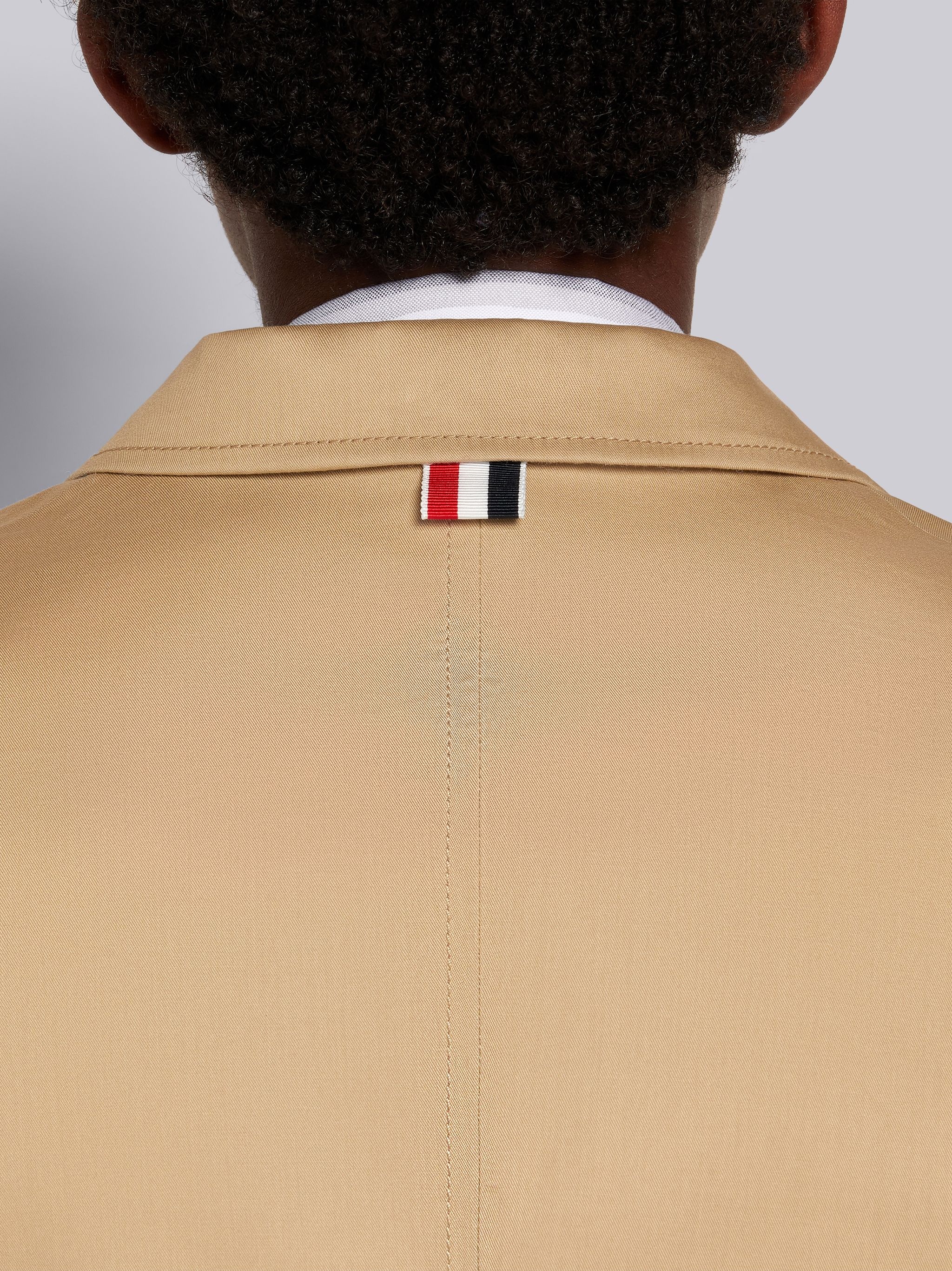 Khaki Cotton Mackintosh High Break Overcoat - 5