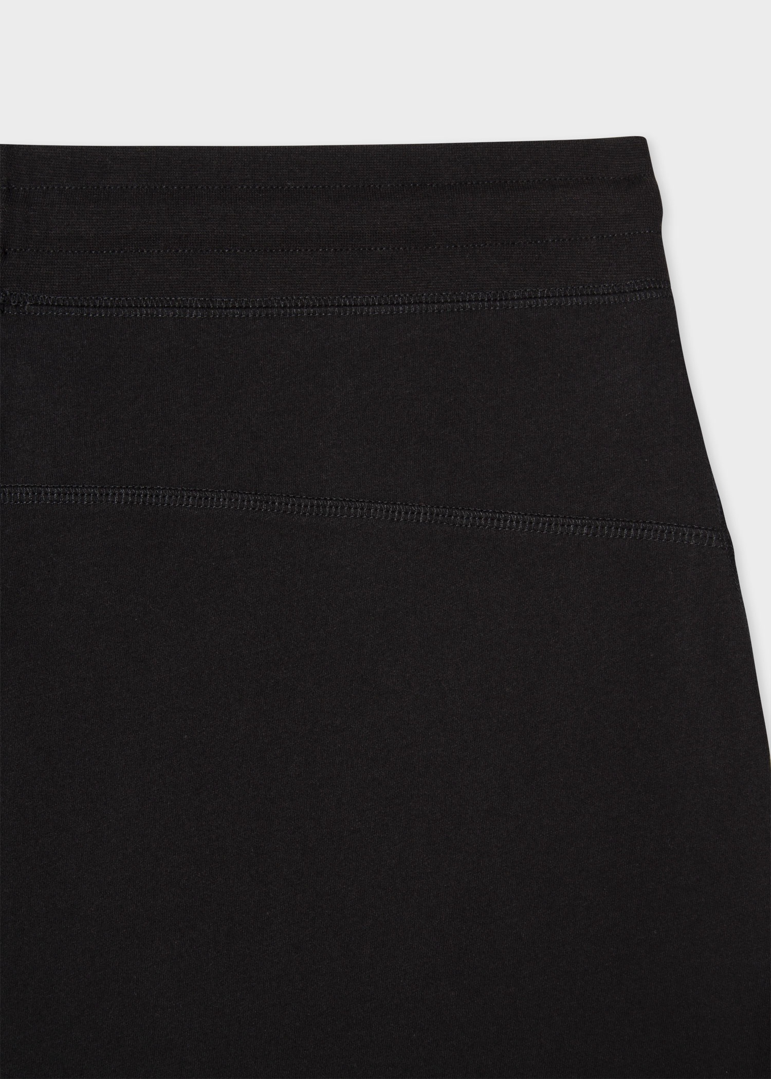 Black Jersey Cotton Lounge Shorts - 3