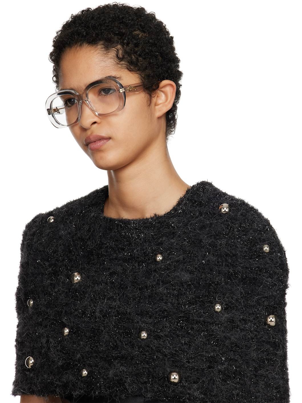 Transparent Curvy Acetate Glasses - 4