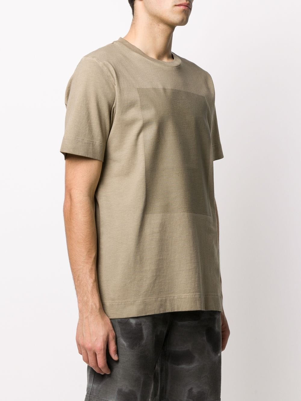 perforated patch T-shirt - 3