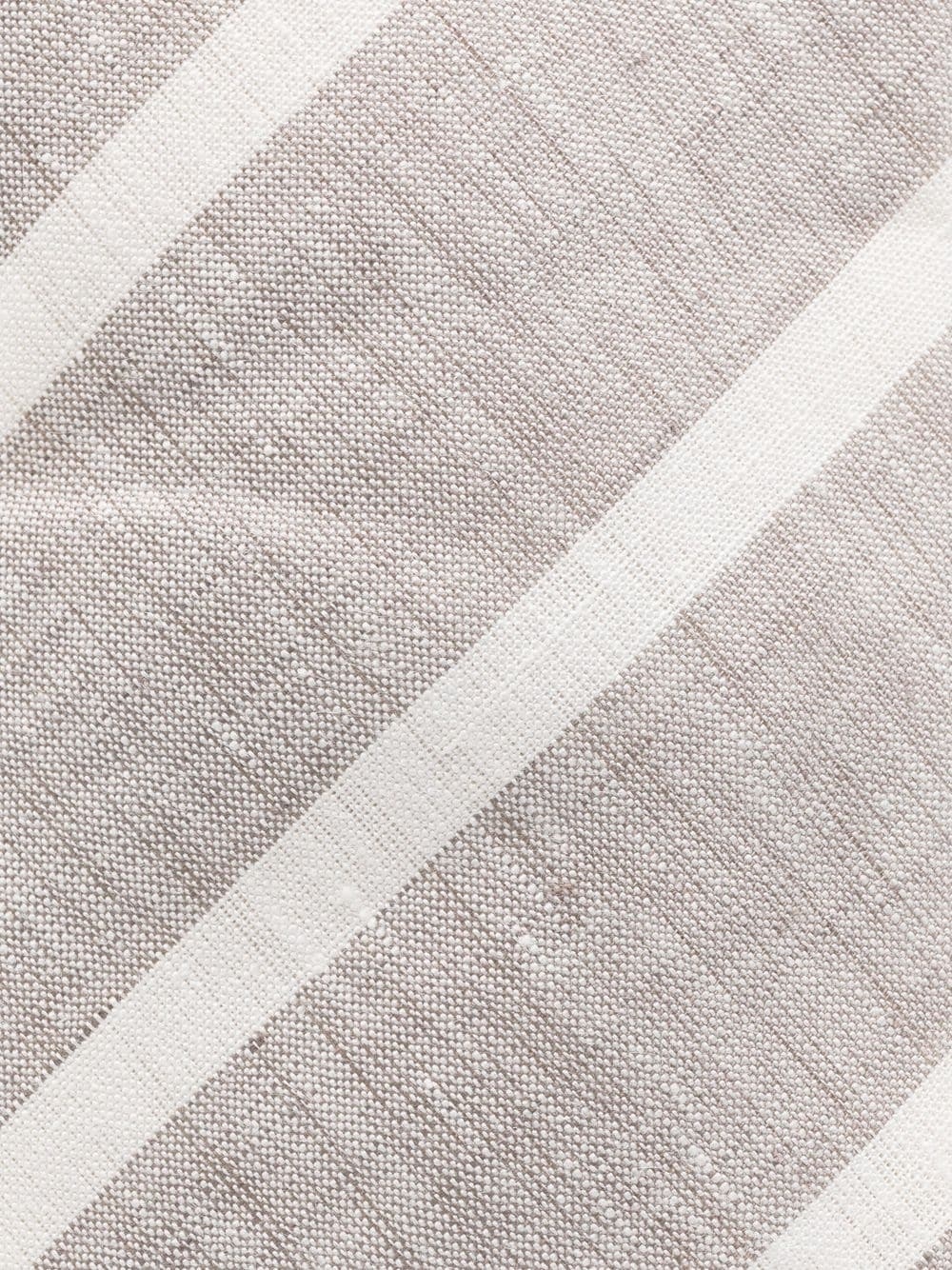 diagonal-stripe linen tie - 2