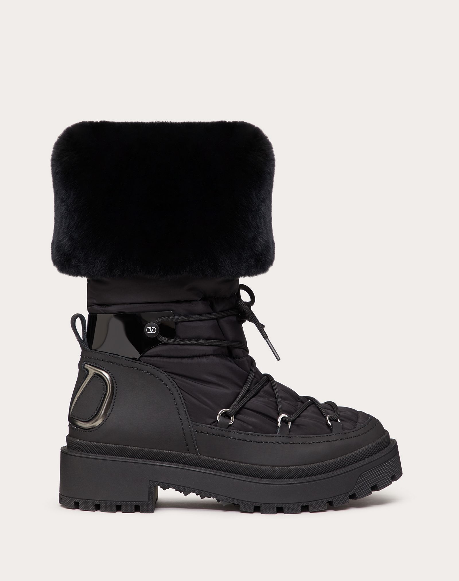 Trekkgirl Winter Boot in technical nylon and rabbit fur 40 mm - 1