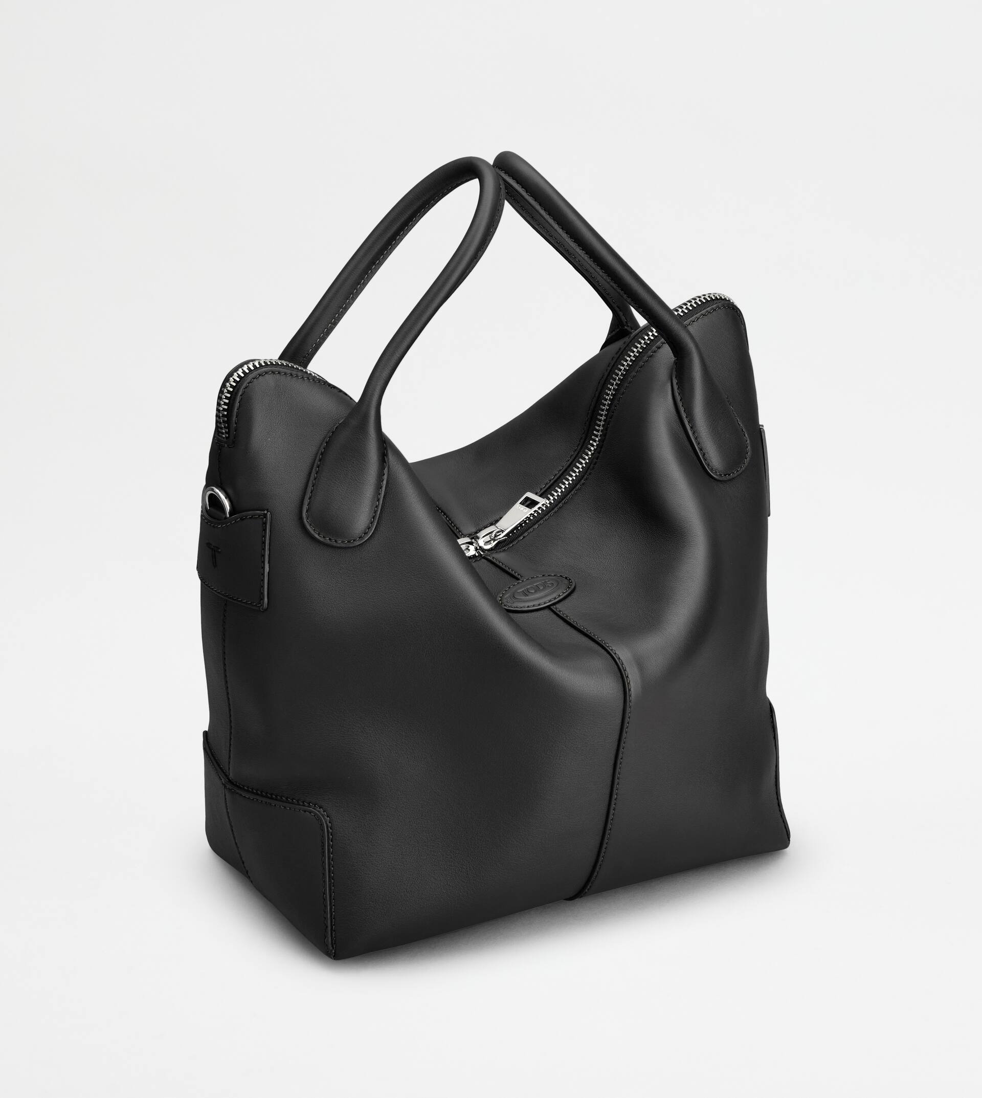 TOD'S DI BAG SWING IN LEATHER MEDIUM - BLACK - 4