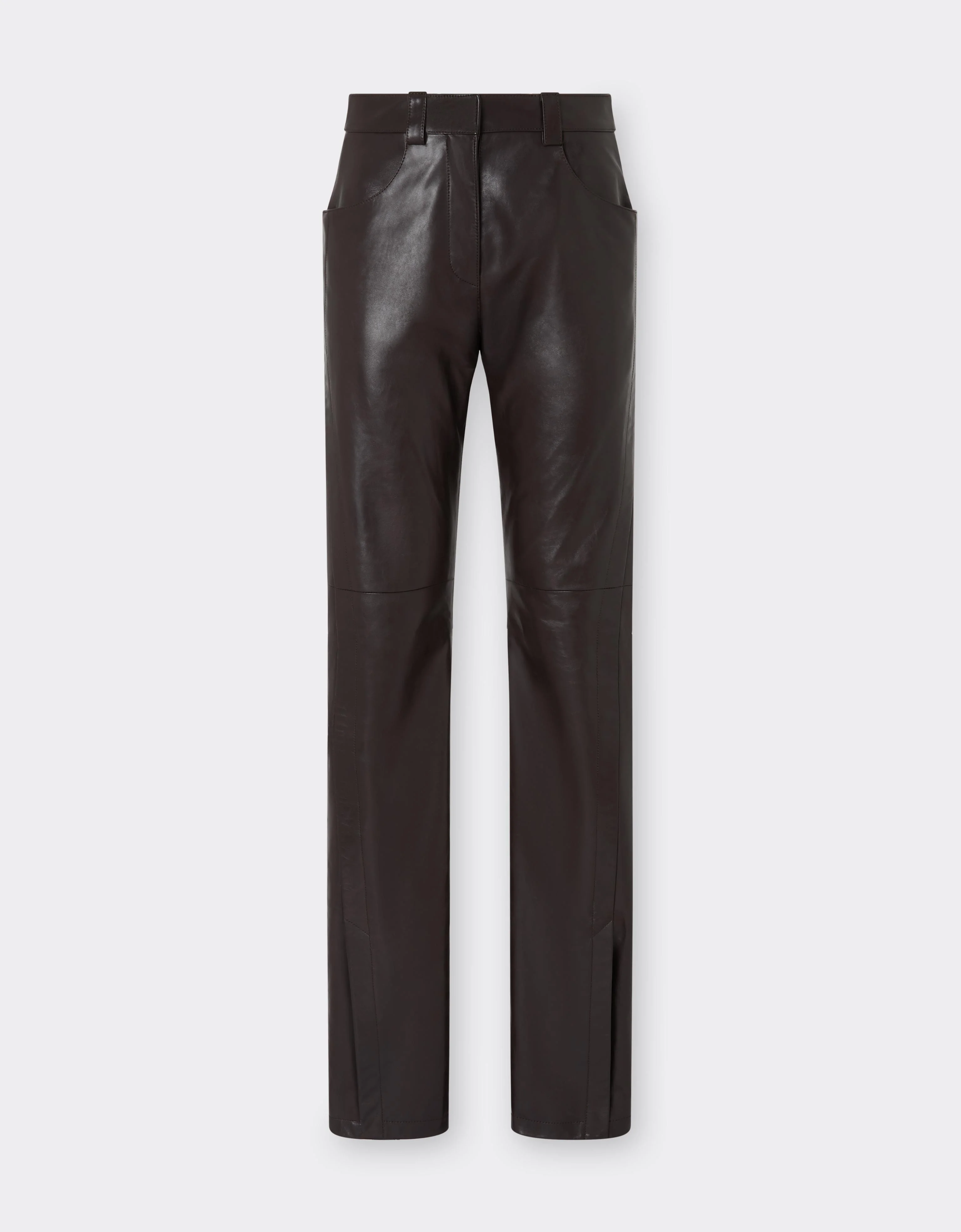 Glossy Leather Trousers - 1
