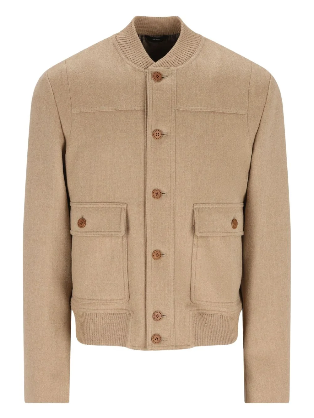 buttoned patch-pocket jacket - 1