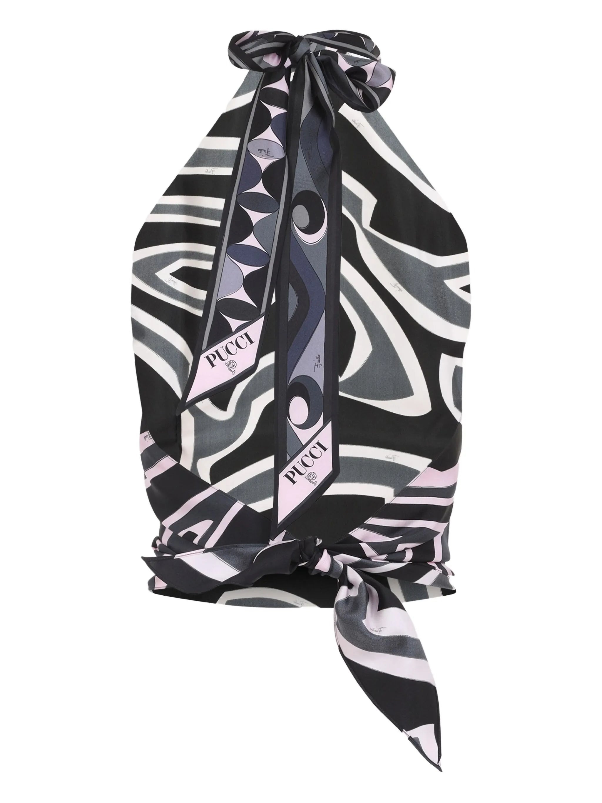 Pucci Abstract-print Halterneck Top - 3