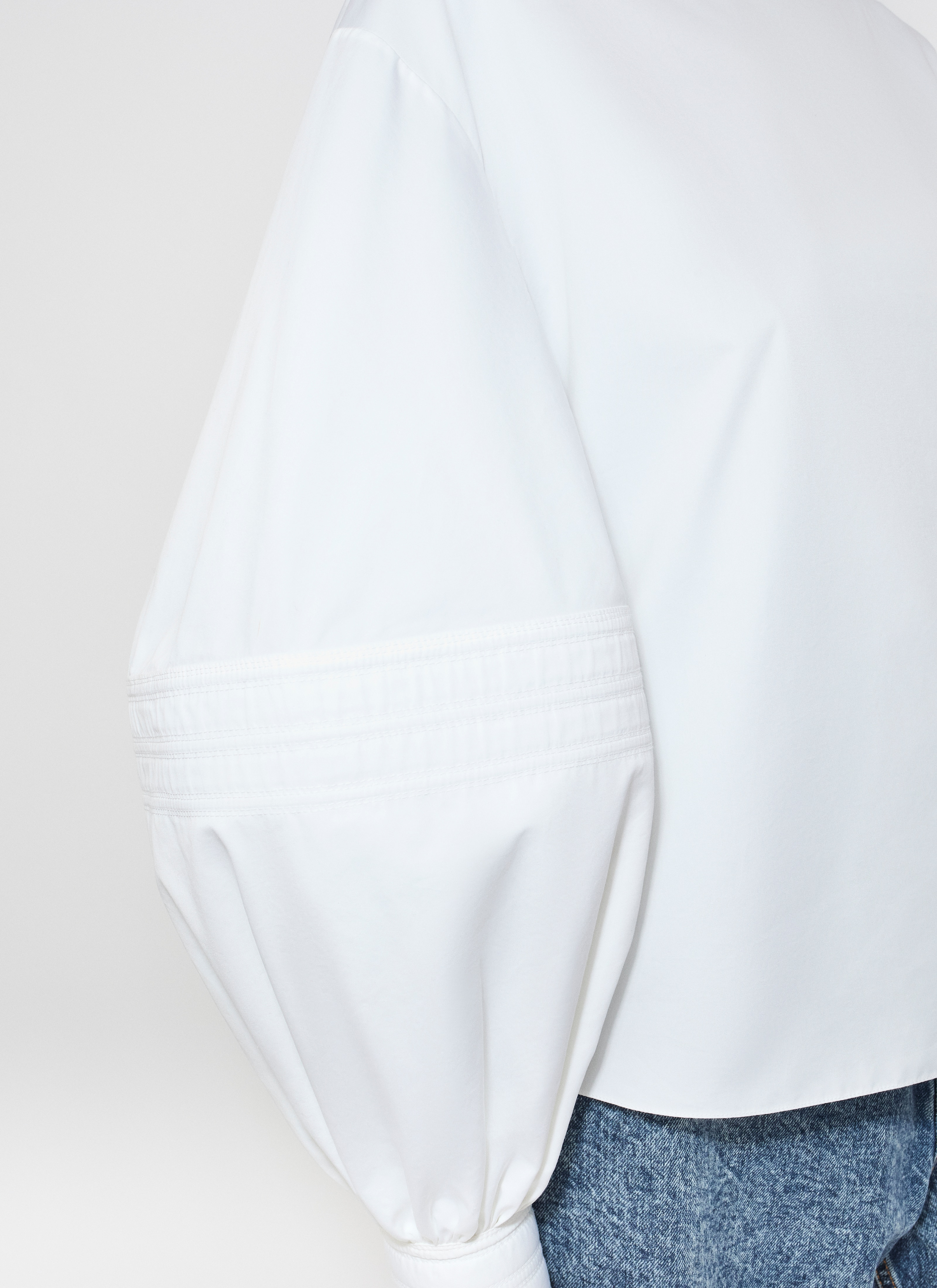 POPLIN BALLOON BLOUSE - 5