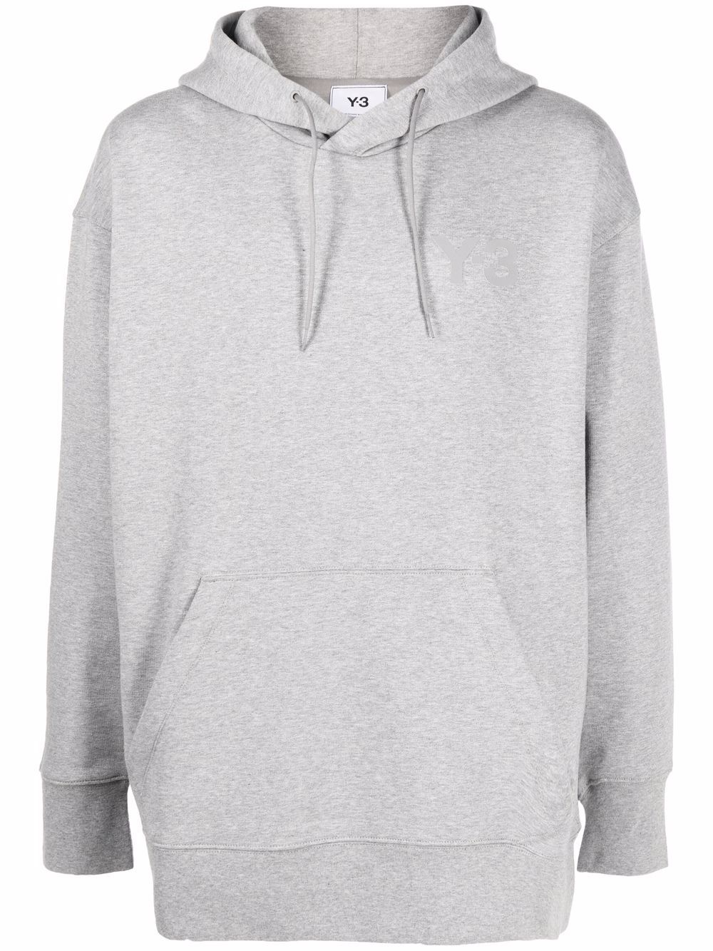 logo-print drawstring hoodie - 1