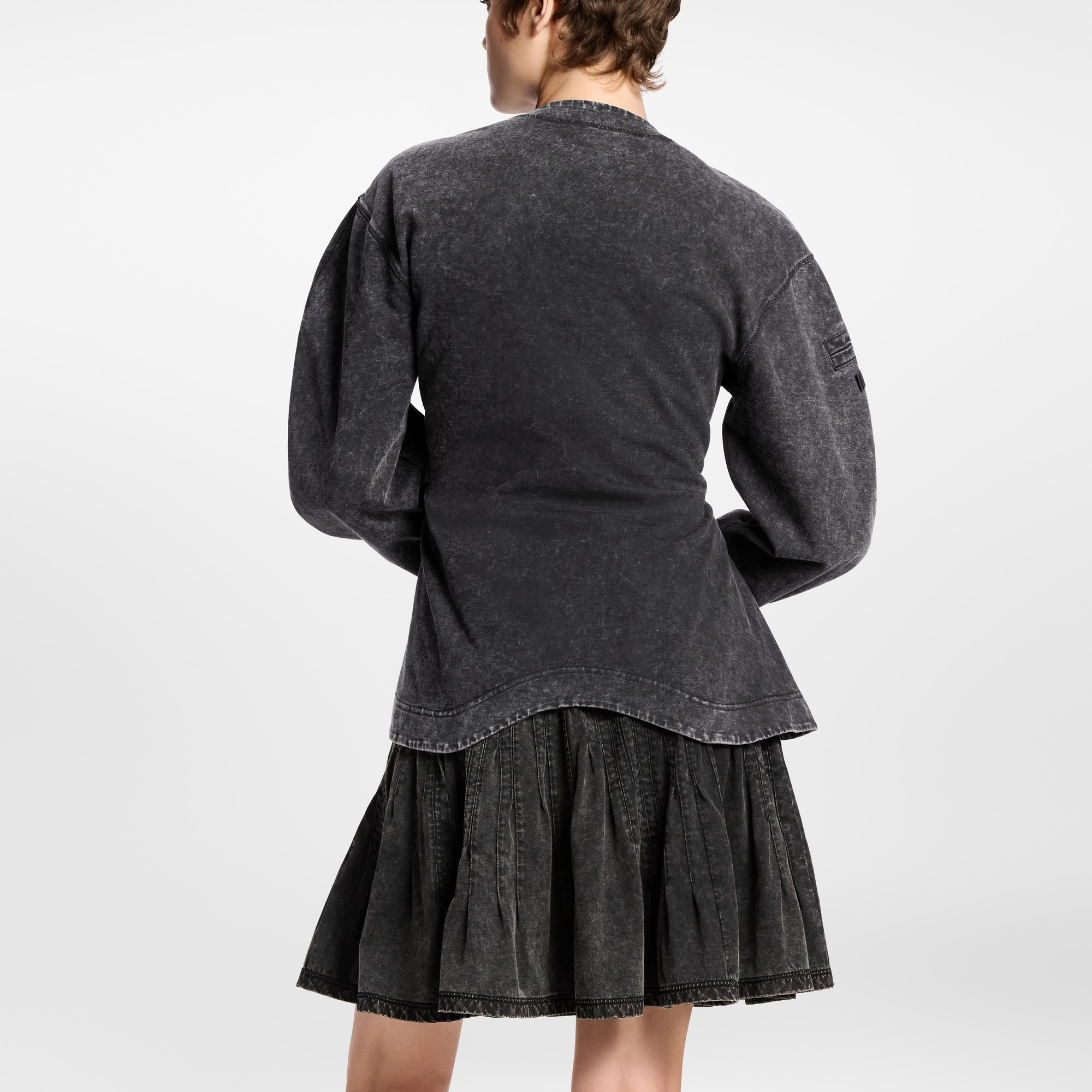 Pleated Jersey Skirt - 7