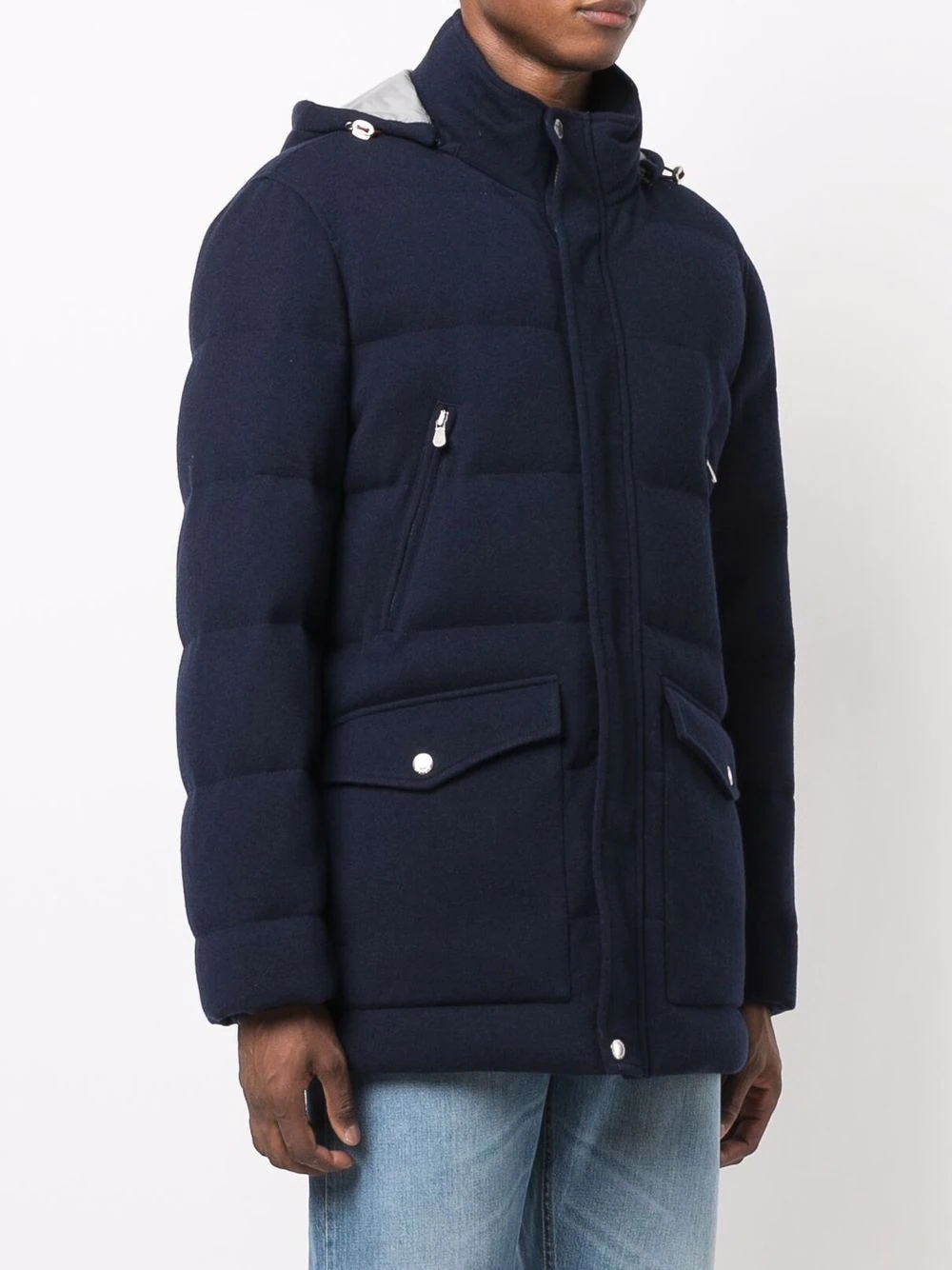 feather-down hooded jacket - 3