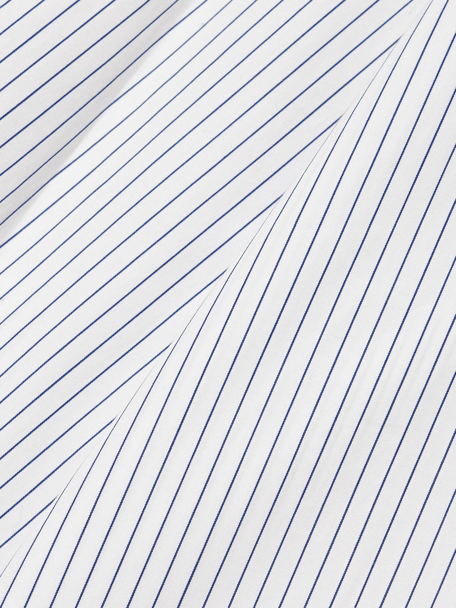 Striped organic cotton-poplin shirt Off-white - 5