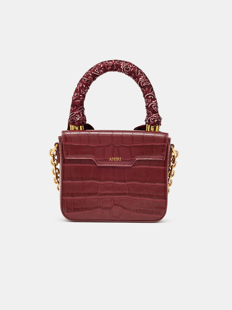 AMIRI WOMEN'S CROC EMOSSED MICRO MA BAG outlook
