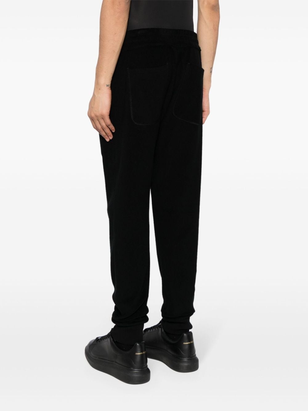 straight-leg cotton track pants - 4