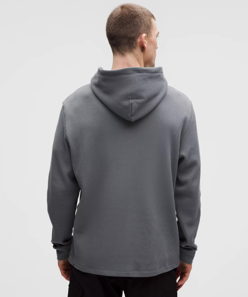Cotton-Blend Waffle Knit Hoodie 3
