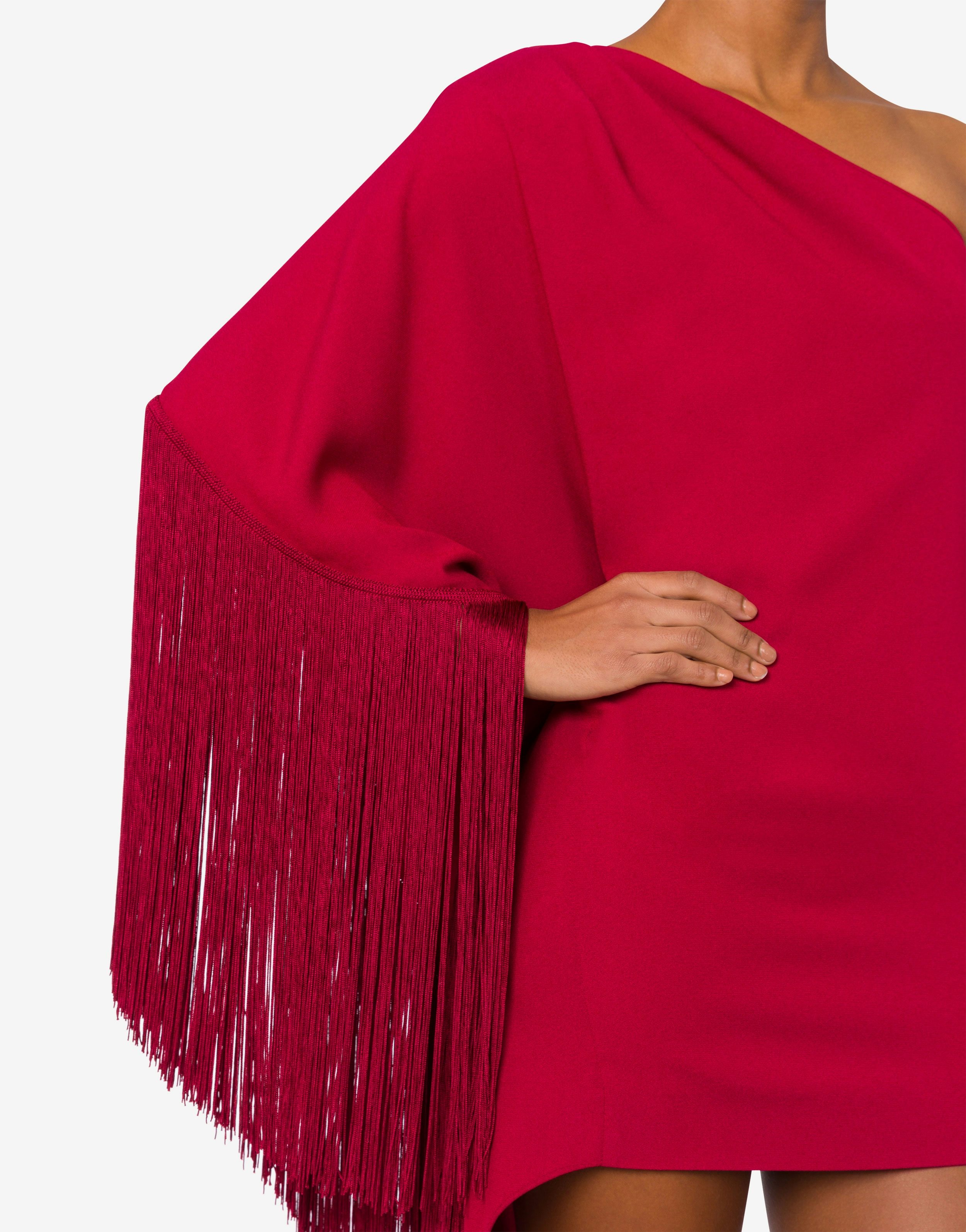 ONE-SHOULDER DRESS WITH FRINGES - 4