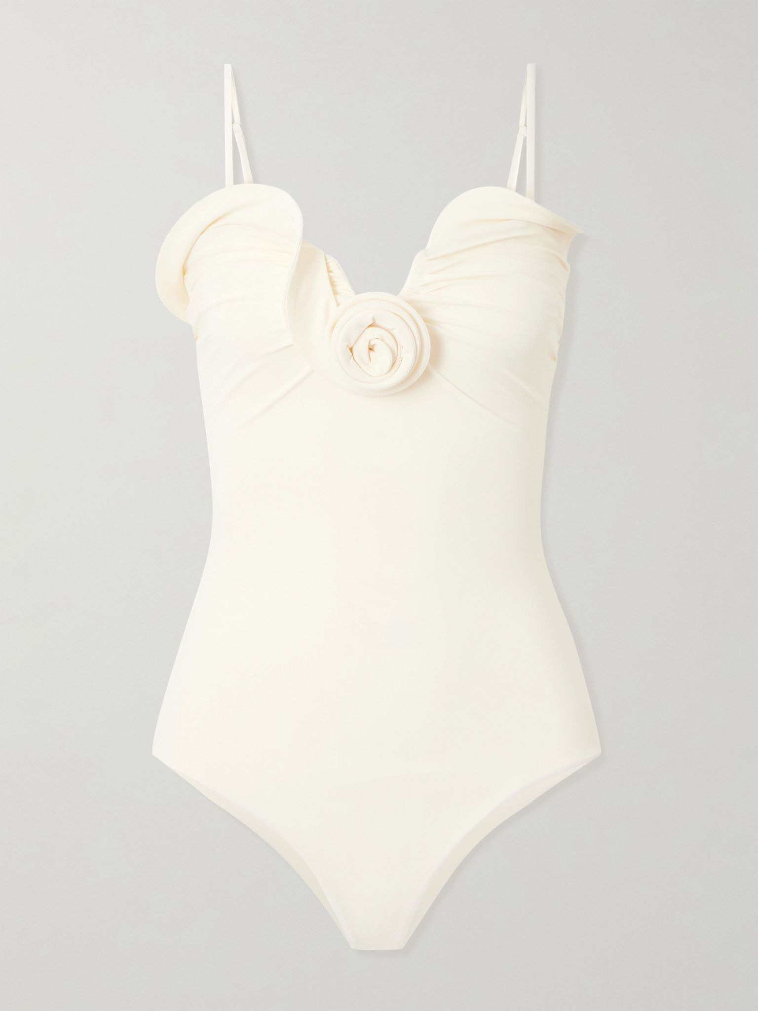 Appliquéd swimsuit Cream - 1
