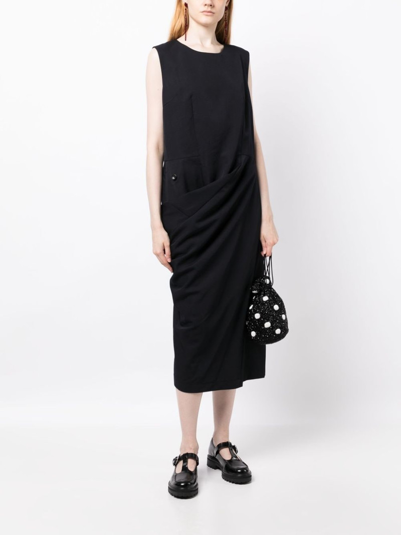 Comme des Garçons Comme des Garçons round-neck sleeveless midi dress outlook