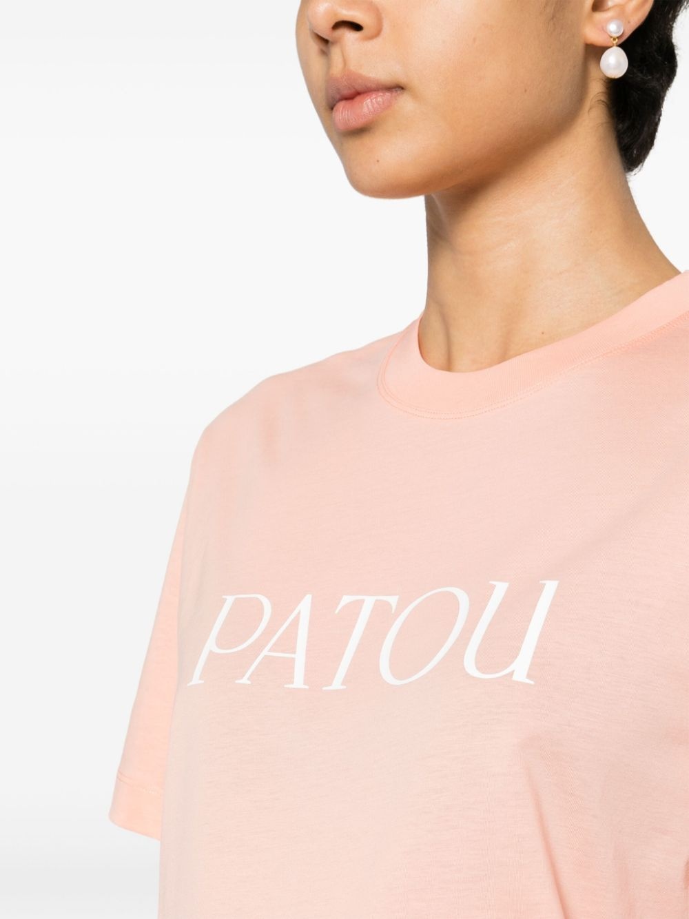 logo-print organic-cotton T-shirt - 5