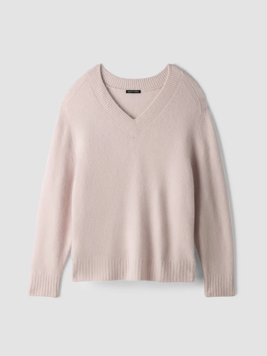 Cashmere Silk Bliss V-Neck Top - 1