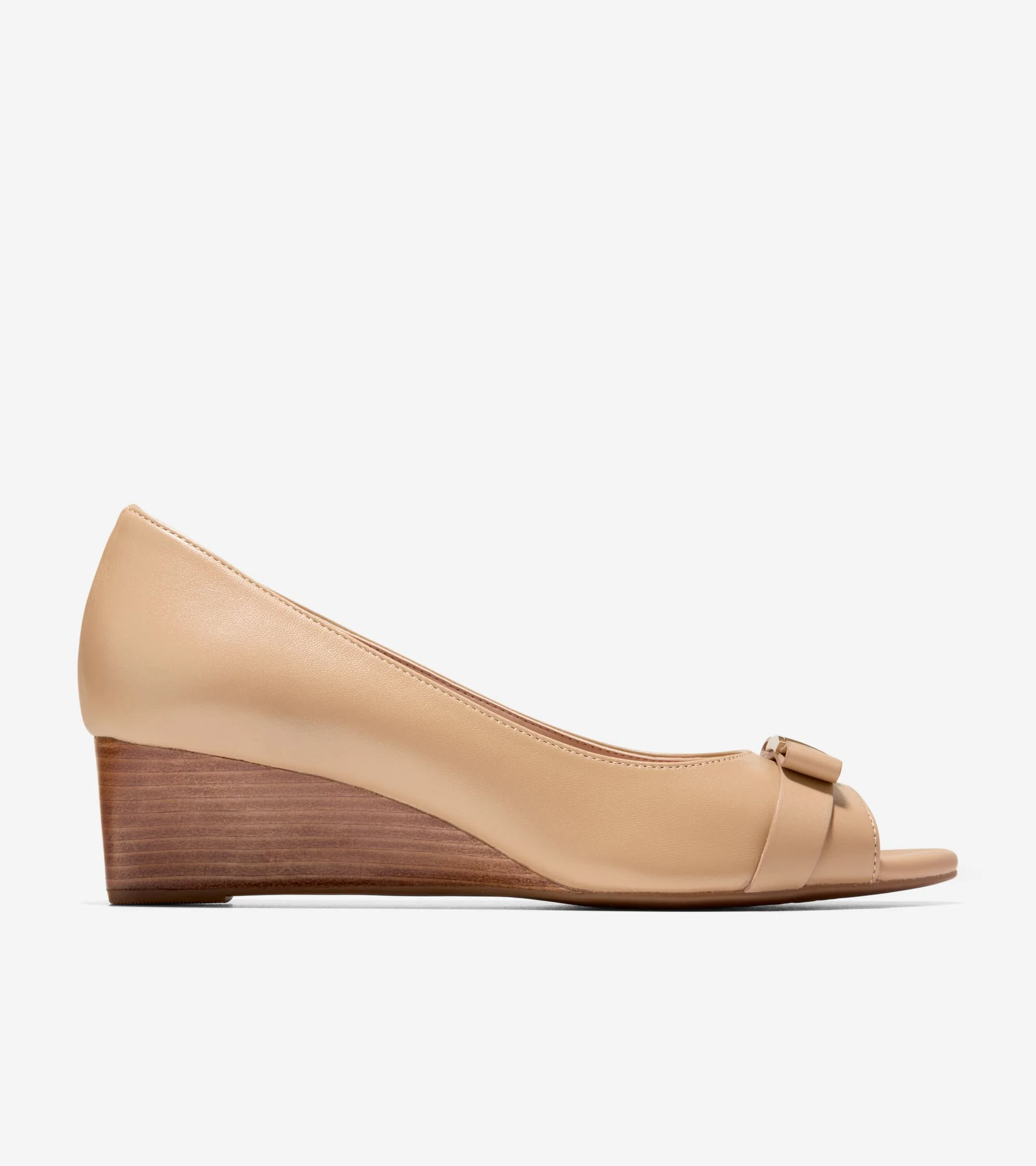 Women's Go-To Malta Peep Toe Bow Wedges - 1