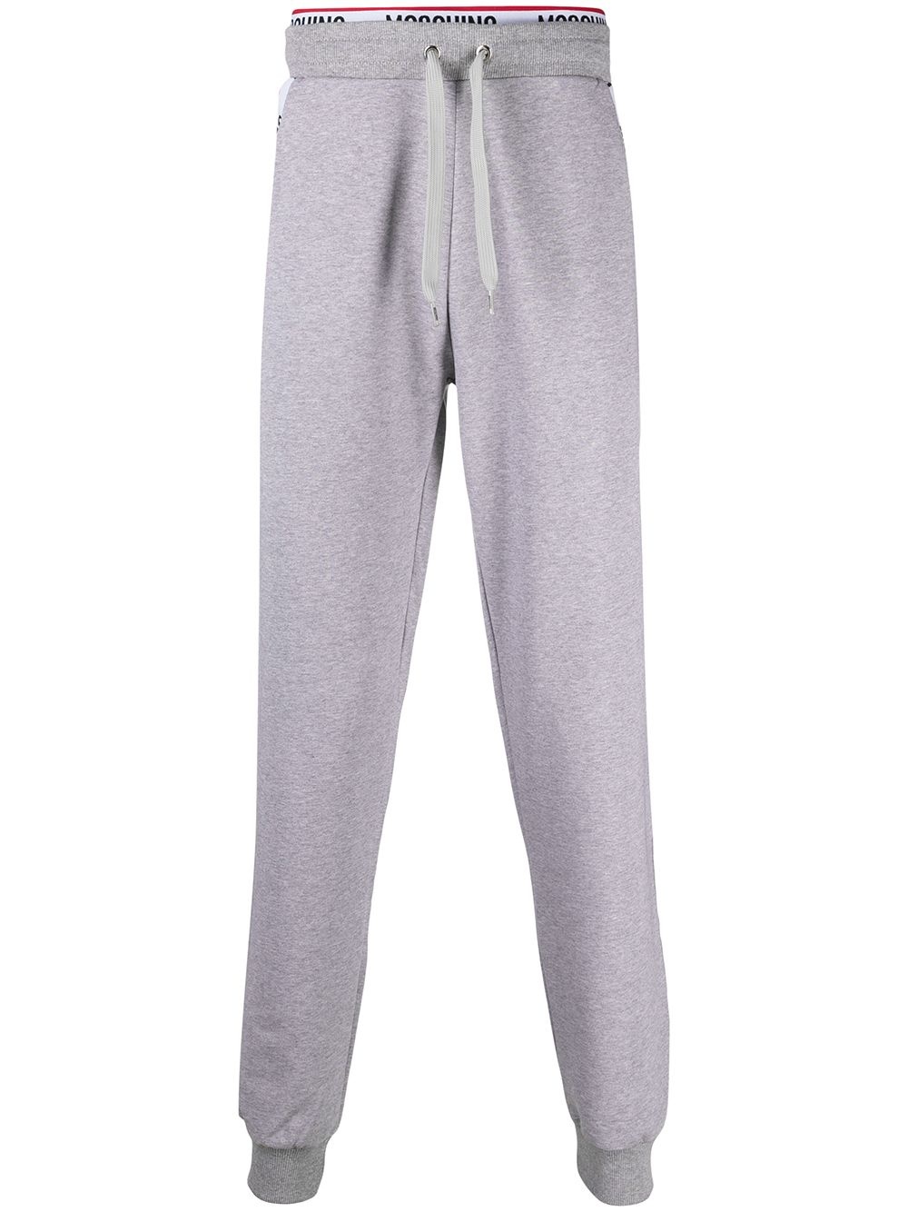 logo trim track pants - 1