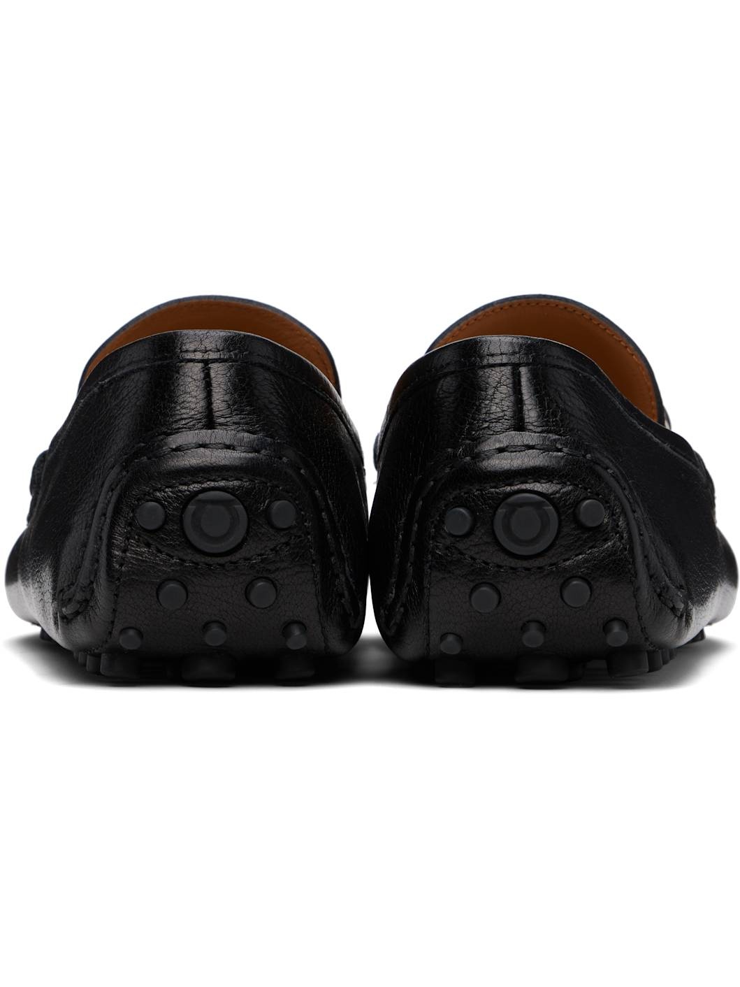 Black Gancini Ornament Driver Loafers - 2