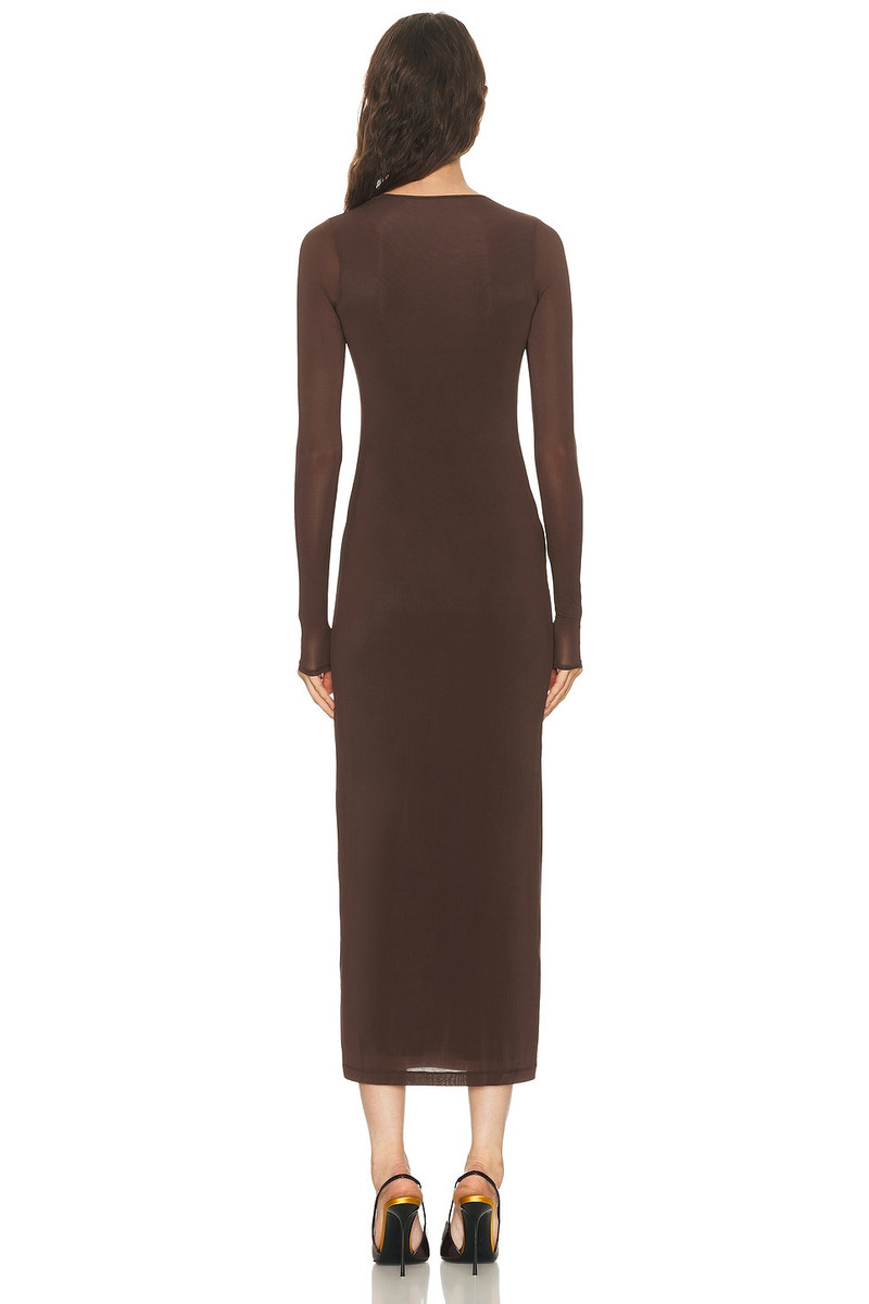 WARDROBE.NYC Sheer Midi Dress outlook