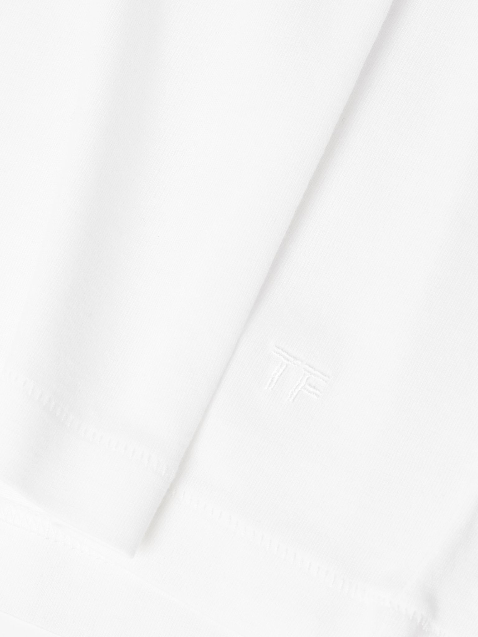 Slim-Fit Lyocell and Cotton-Blend Jersey T-Shirt White - 5
